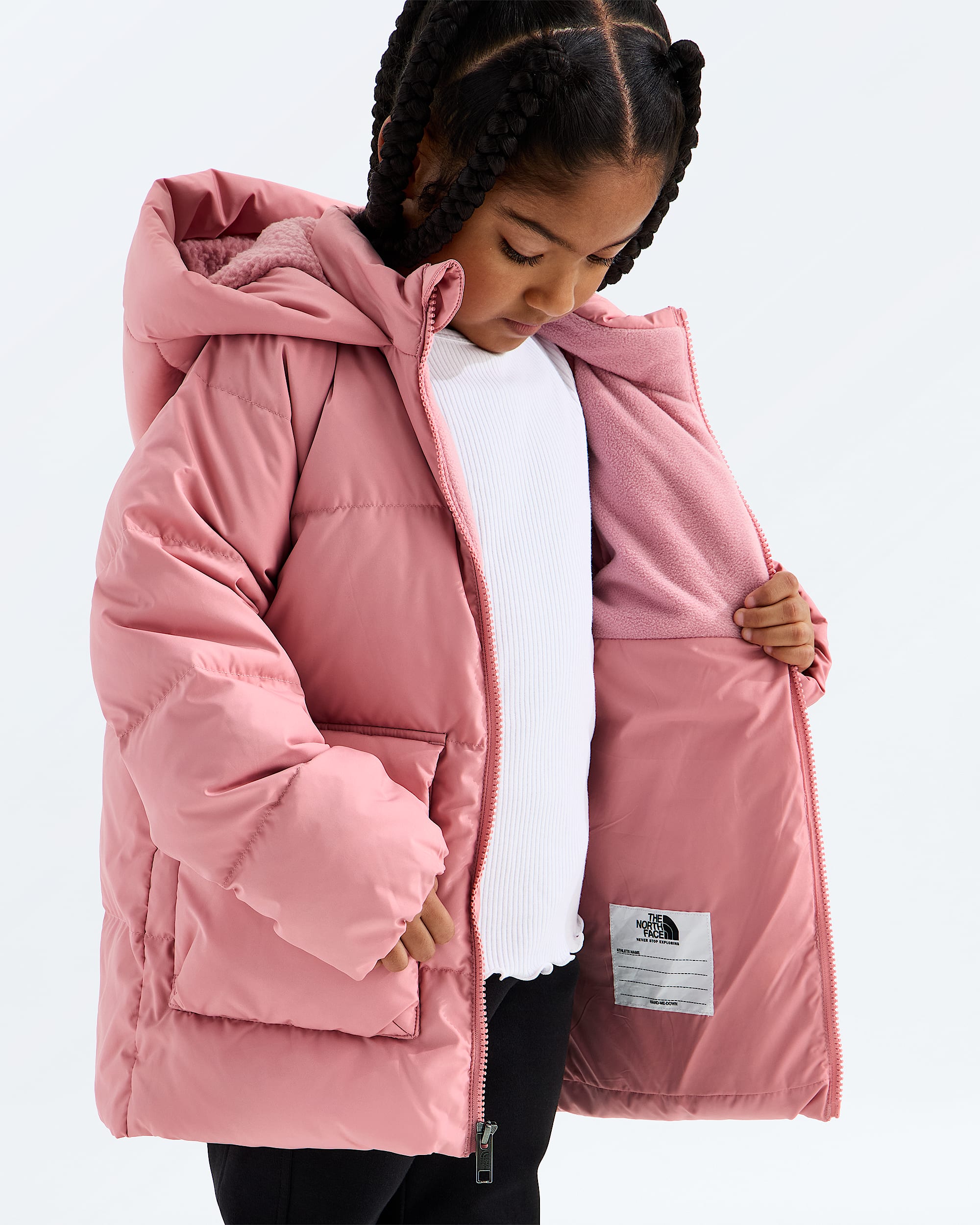 Parka double en molleton North Down pour enfants TNF MODELINT