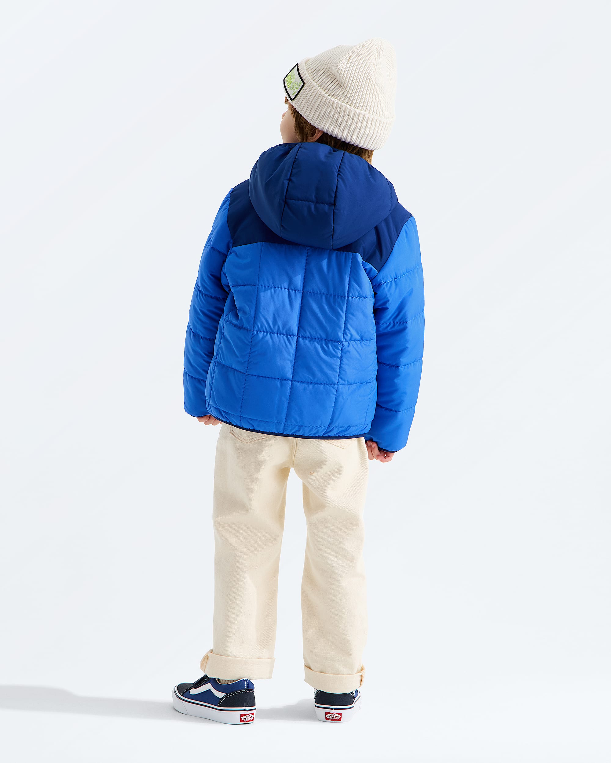 Kids Boys Reversible Shasta FullZip Hooded Jacket TNF BACK