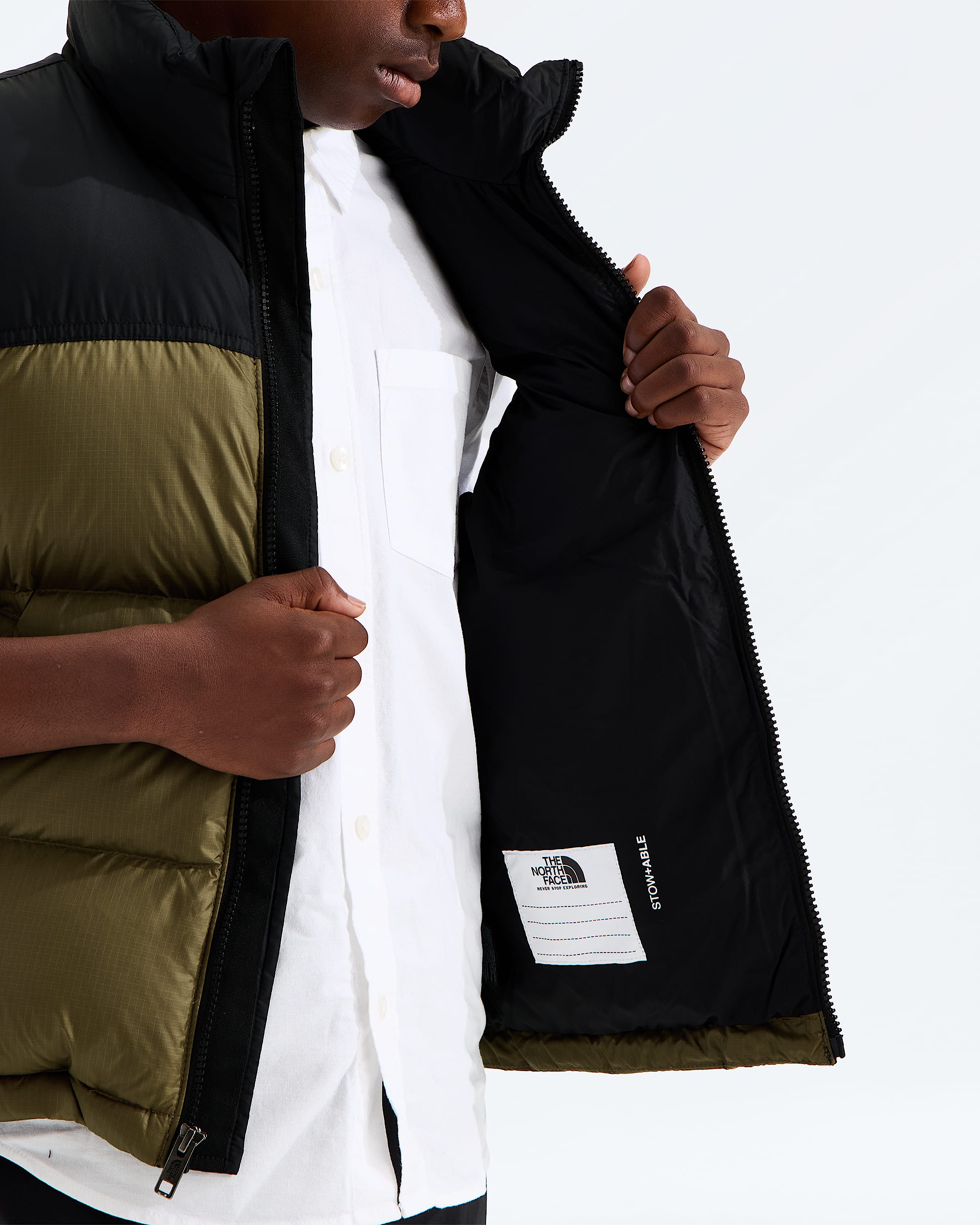 Boys  Girls 1996 Retro Nuptse Vest TNF MODELINT