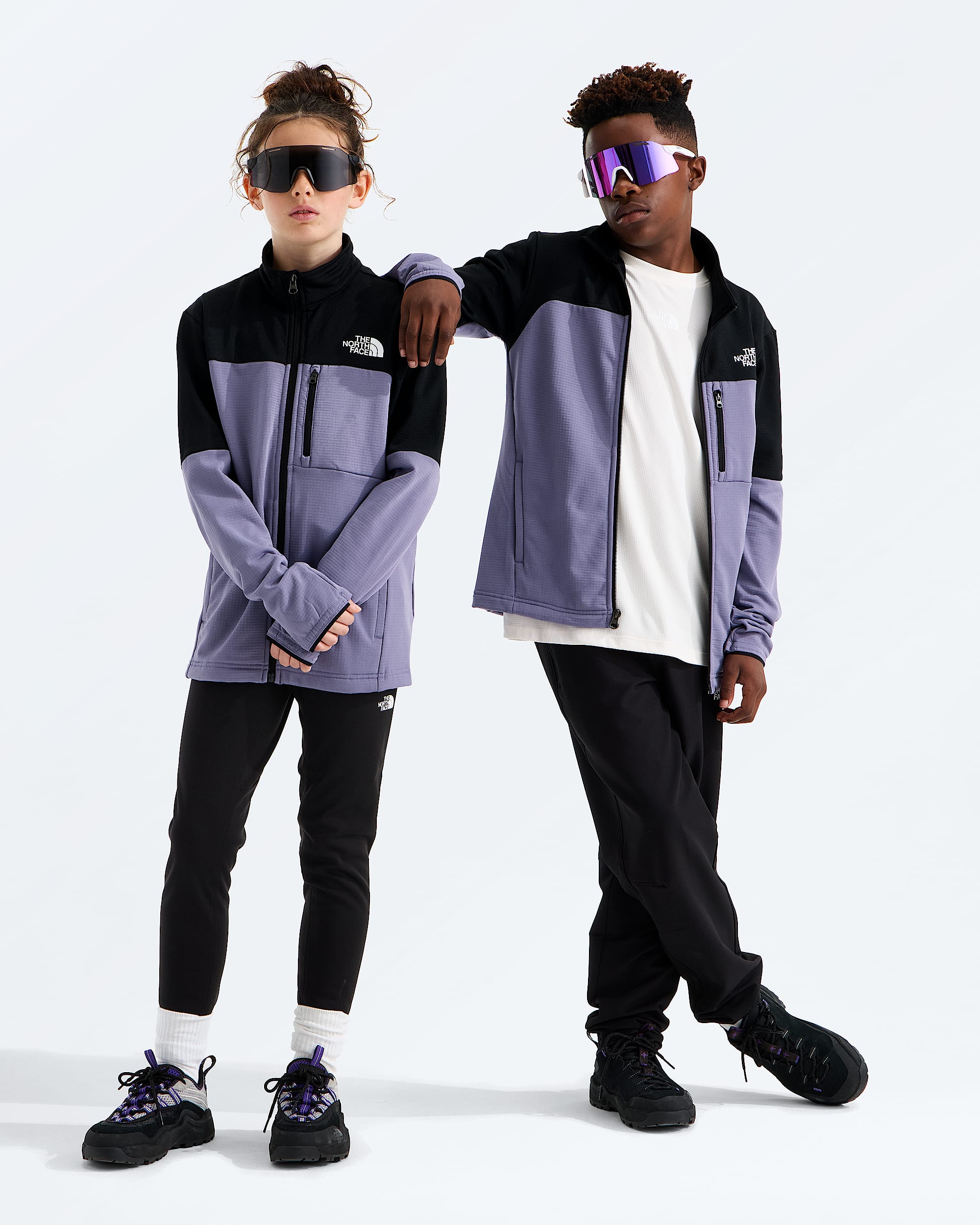 Boys  Girls Hike Mid Layer FullZip TNF Main