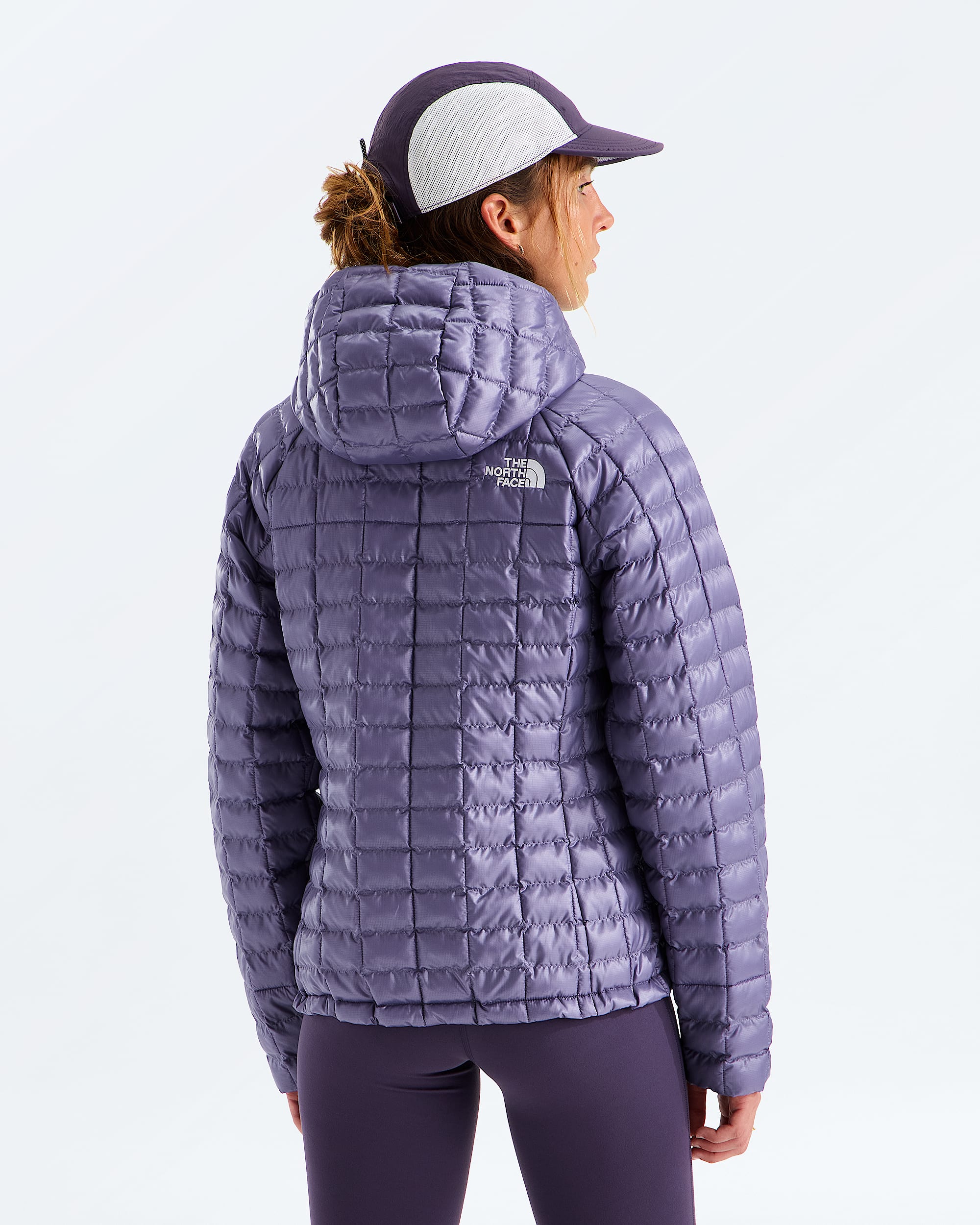 Womens THERMOBALL Hooded Jacket TNF BACK