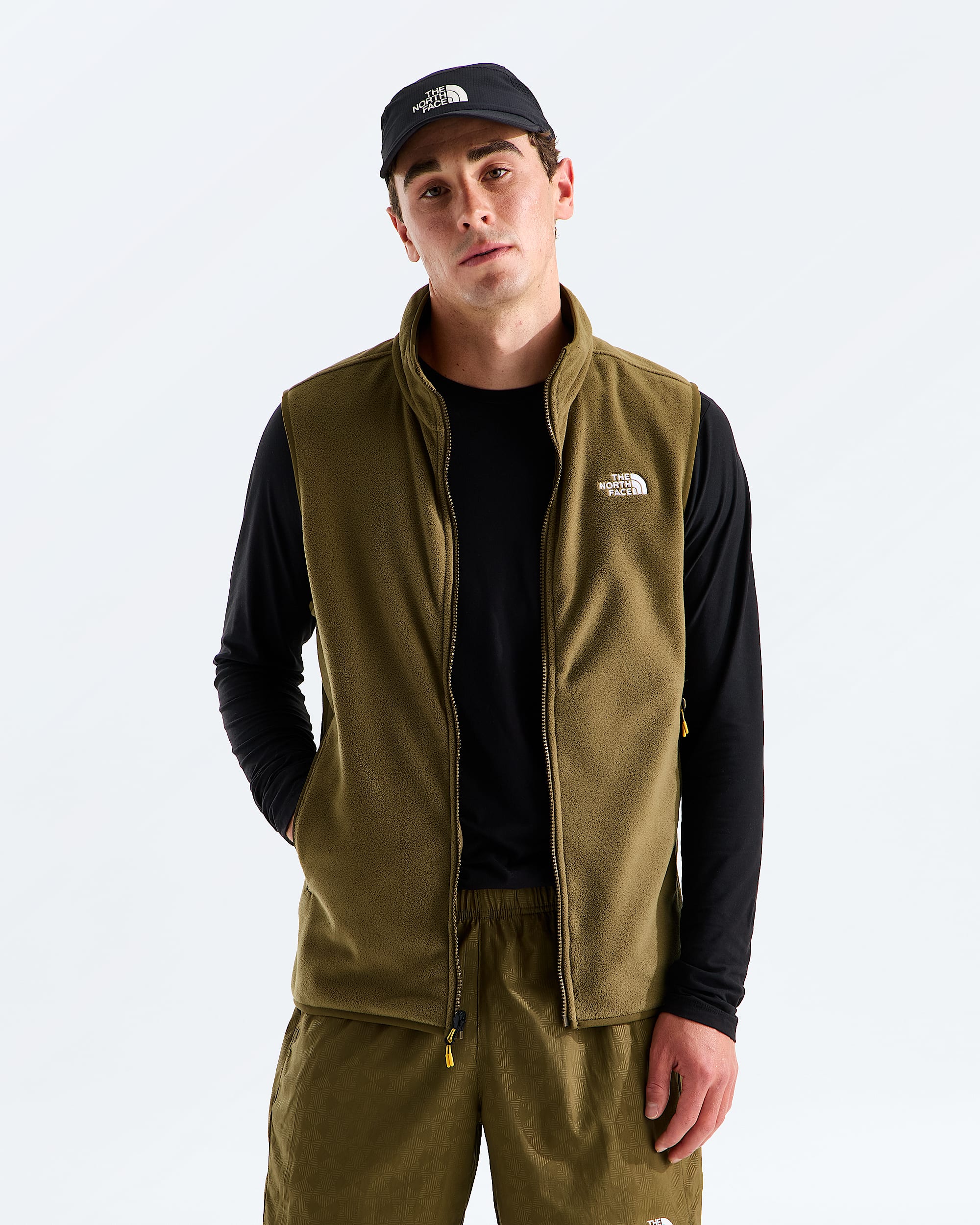 Mens Glacier Fleece Vest TNF Main