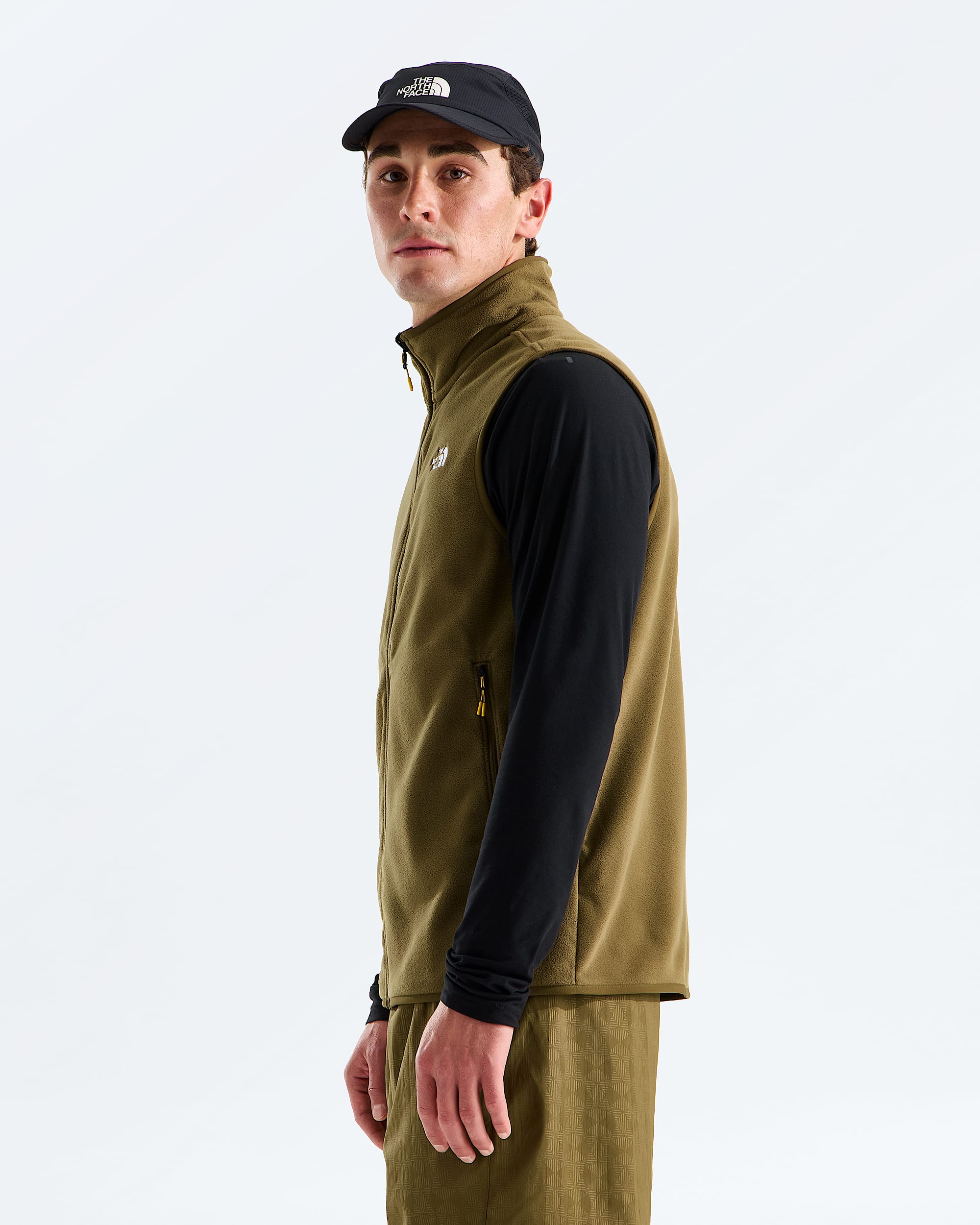 Mens Glacier Fleece Vest TNF MODEL34