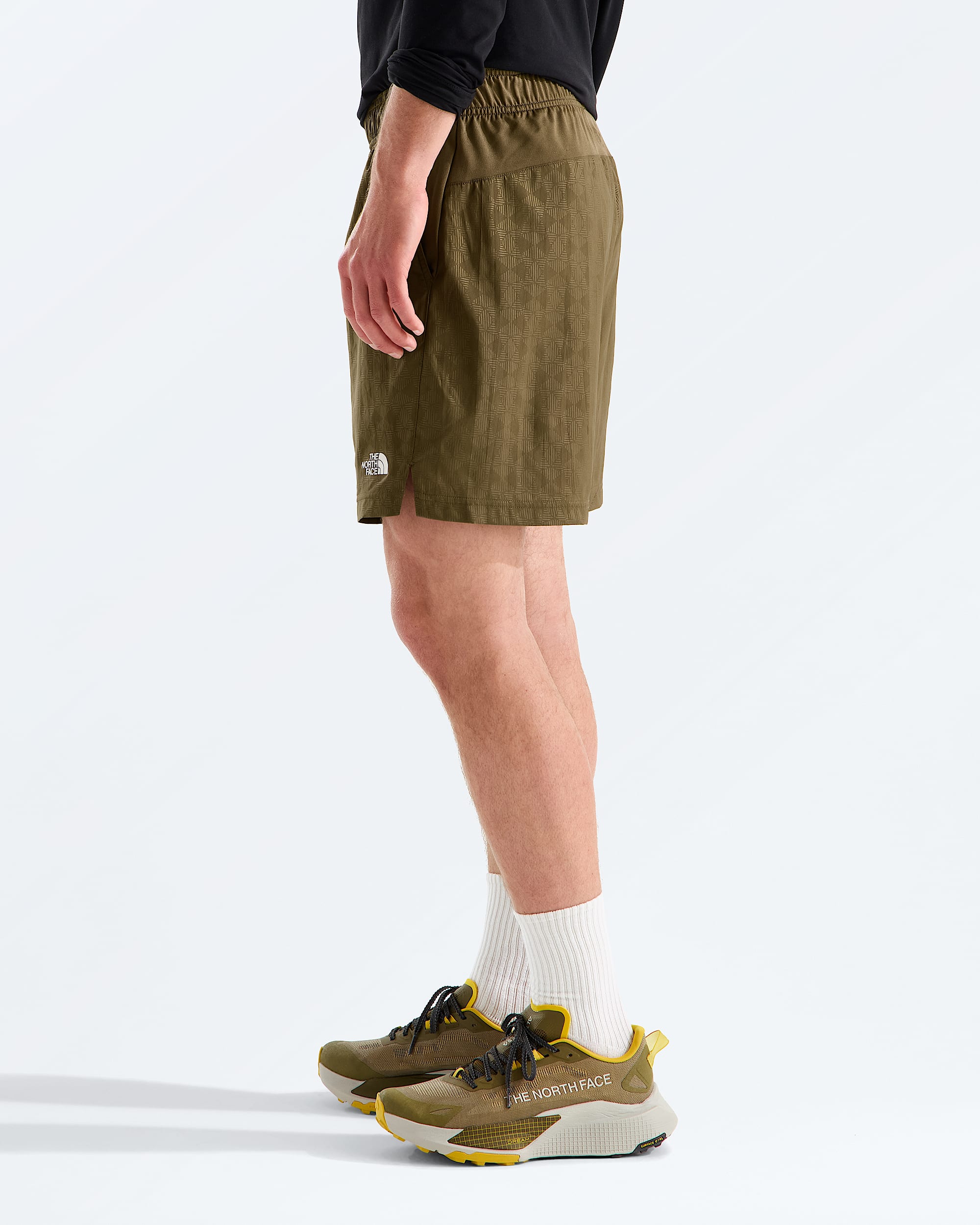 Mens 247 Pentadome Embossed 7 Shorts TNF MODEL34
