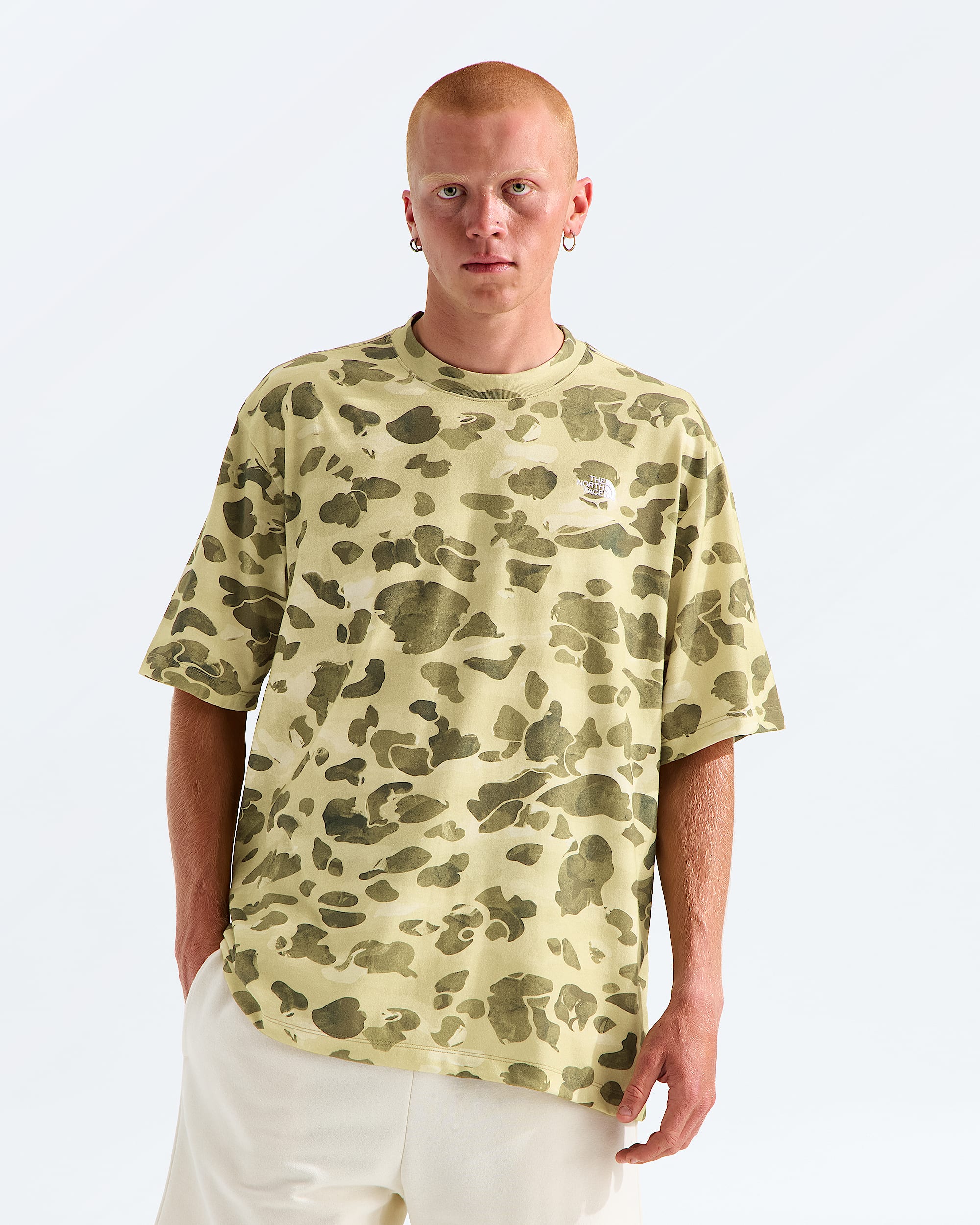 Mens TNF Essential Simple Dome Oversized ShortSleeve TeePrint TNF Main