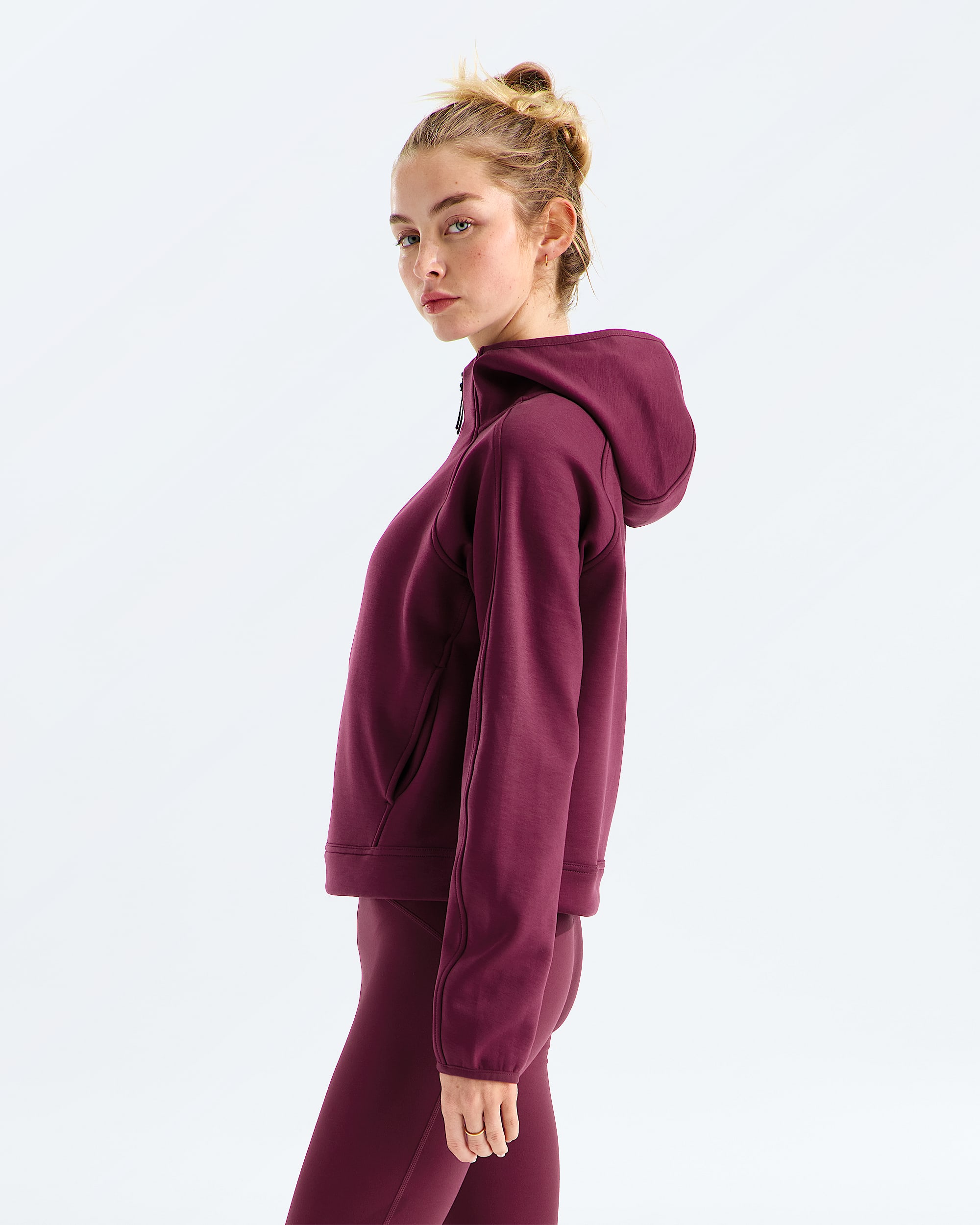Chandail  capuchon  glissire un quart Jaida pour femmes TNF MODEL34