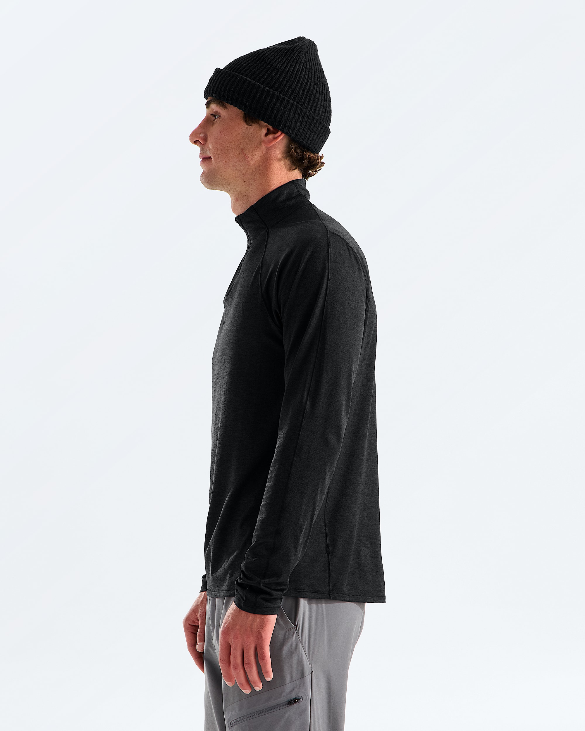 Haut  glissire un quart Dynamic pour hommes TNF MODEL34
