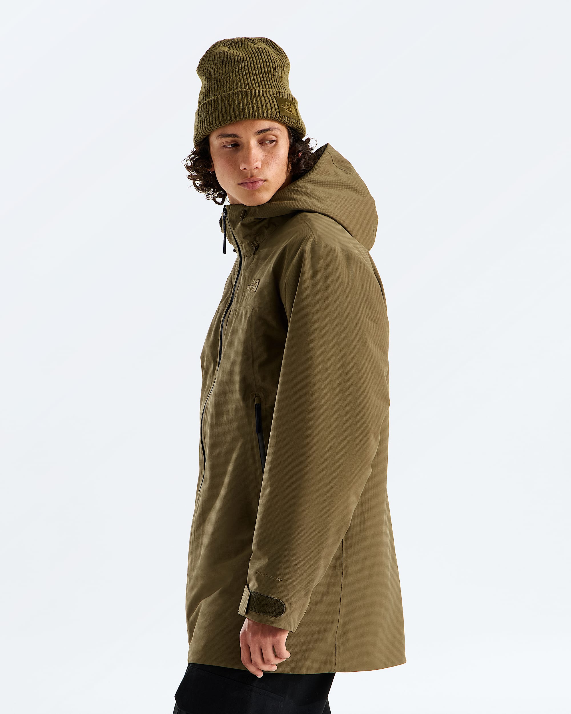 Mens TNF Range Lightweight Hooded Parka TNF MODEL34