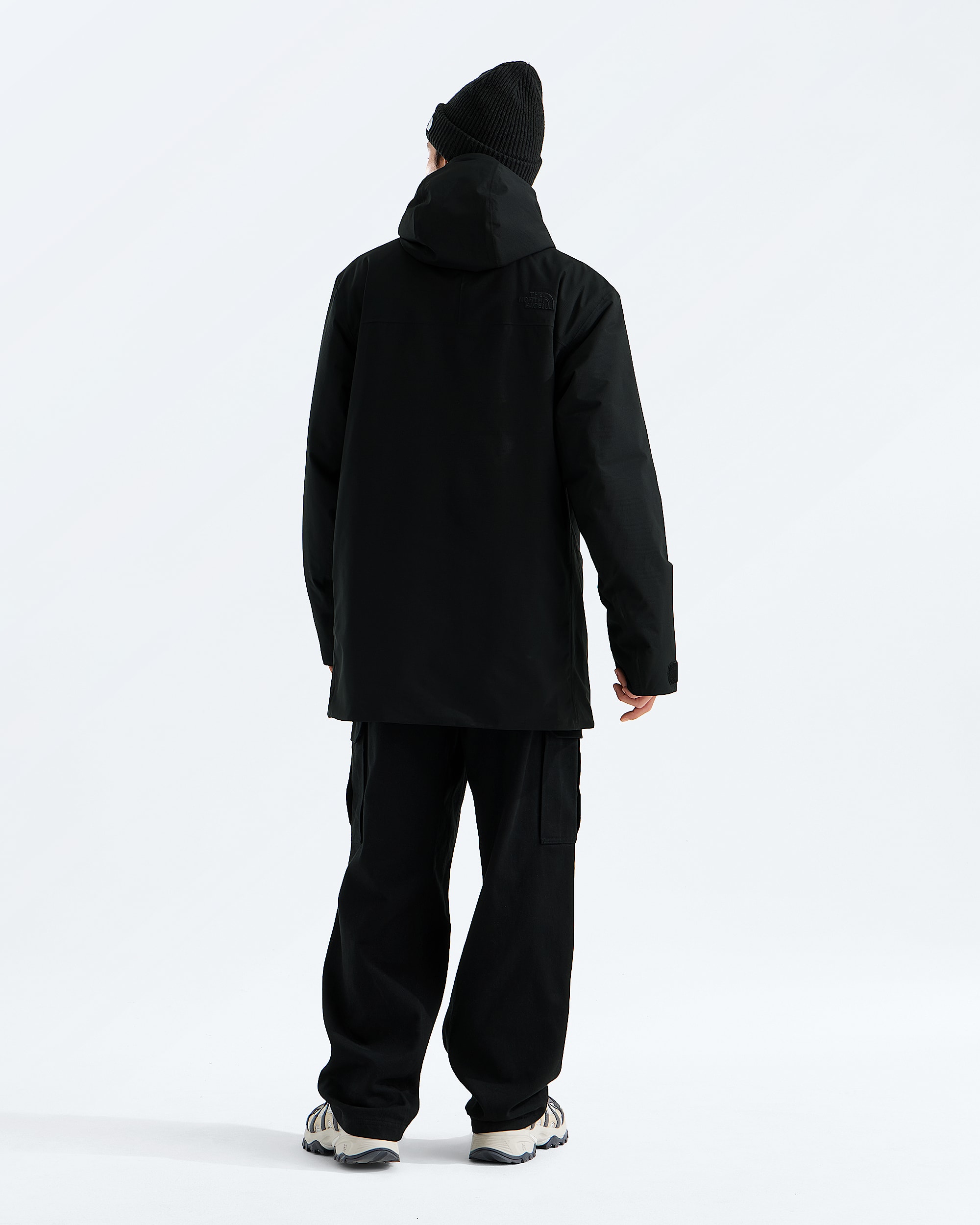 Mens TNF Range Lightweight Hooded Parka TNF BACK