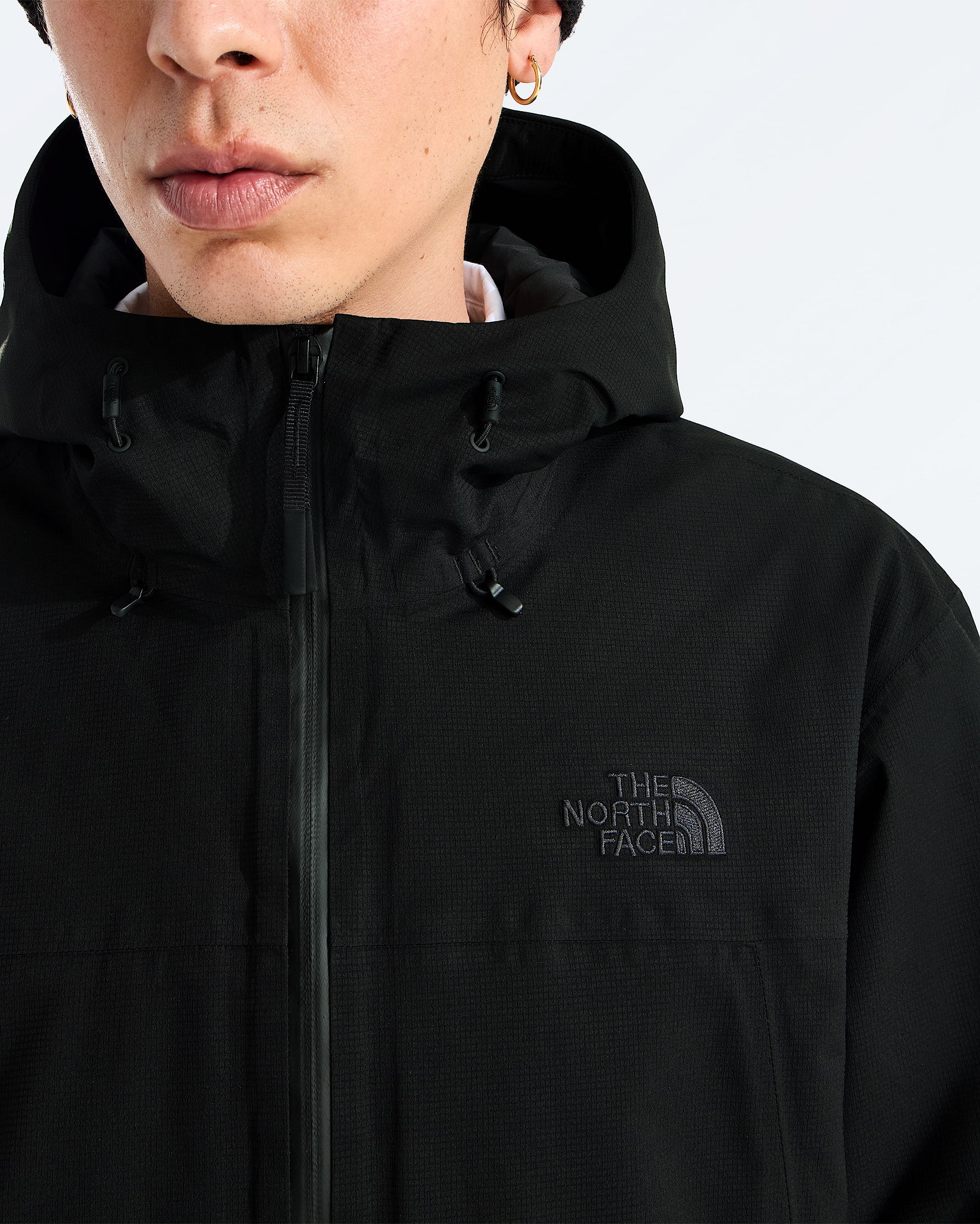 Mens TNF Range Lightweight Hooded Parka TNF MODELCLOSE1