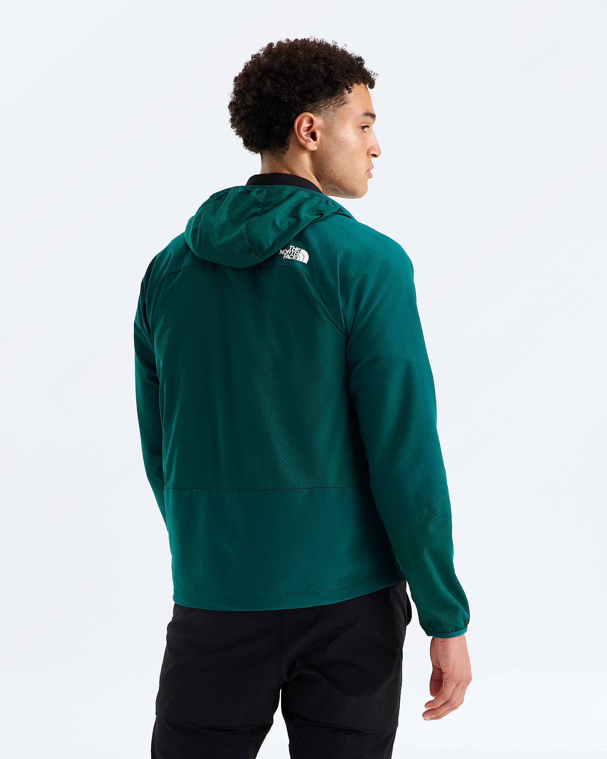 Mens Tek Approach FUTUREFLEECE Hooded Jacket TNF BACK