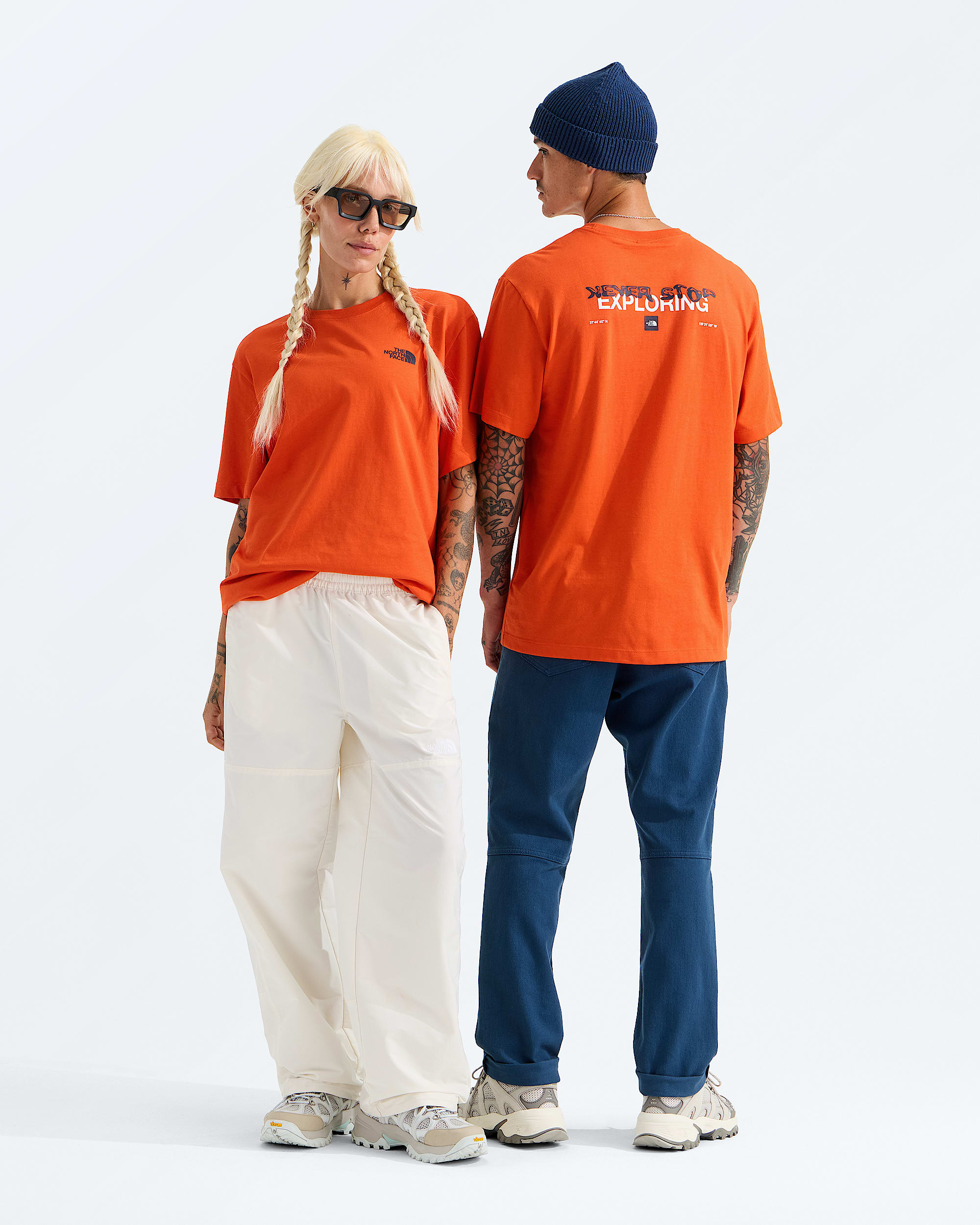 Unisex Distort Logo Relaxed Short-Sleeve Tee | The North Face
