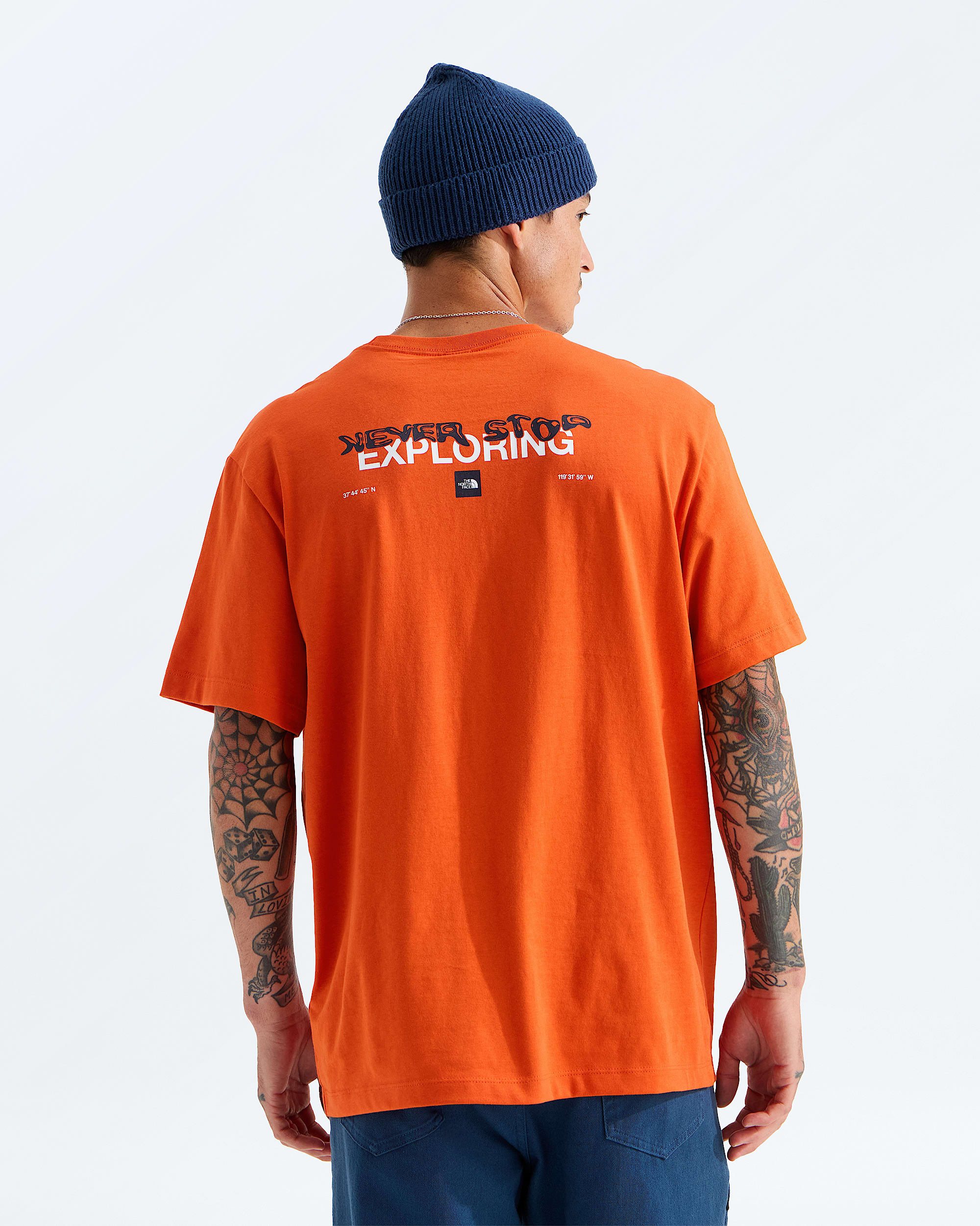 Unisex Distort Logo Relaxed ShortSleeve Tee TNF HERO2