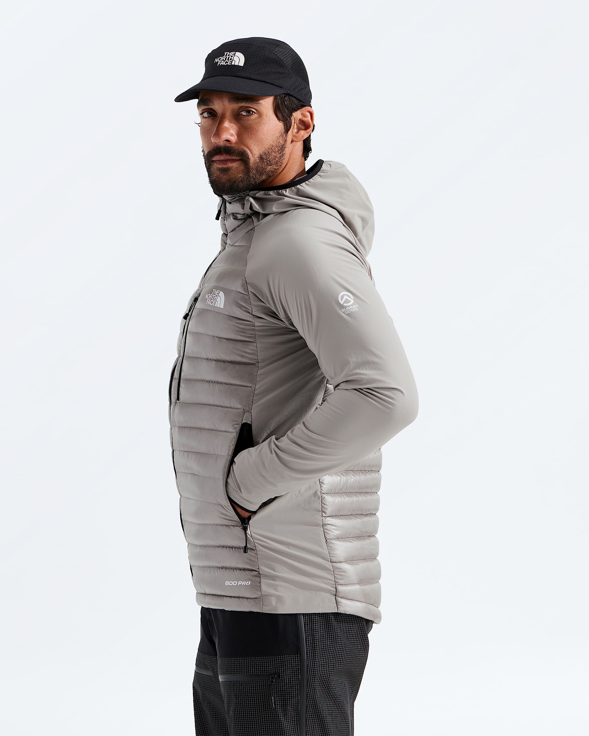 Mens Summit Series Breithorn LT Hybrid Hoodie TNF MODEL34