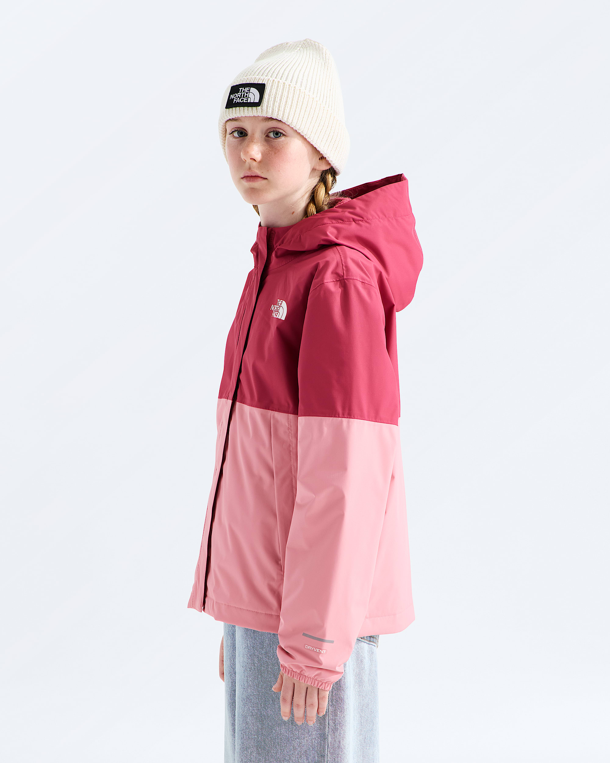 Girls Warm Antora Rain Jacket TNF MODEL34