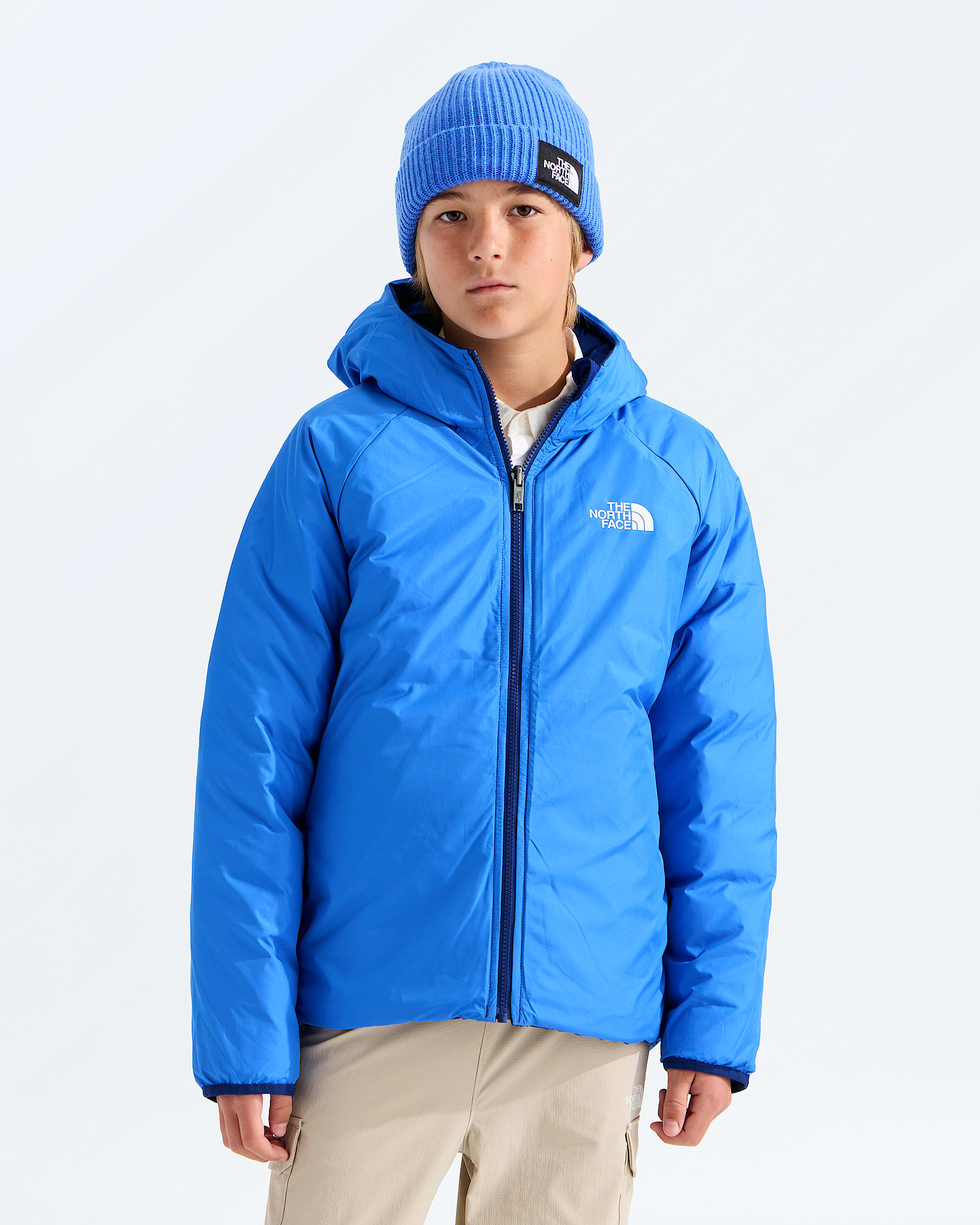 Boys Reversible Perrito Hooded Jacket TNF HEROREV