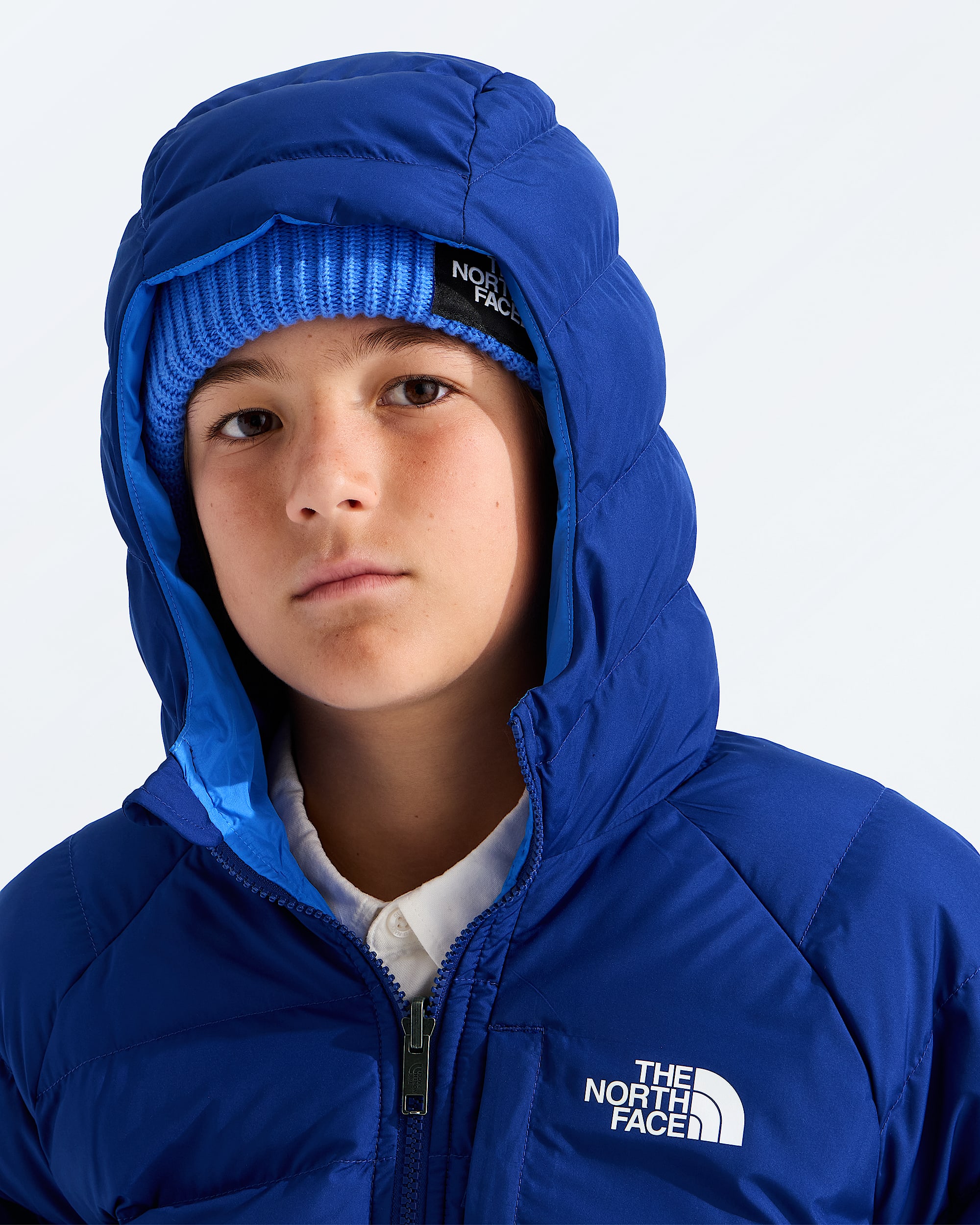 Boys Reversible Perrito Hooded Jacket TNF MODELHOOD2