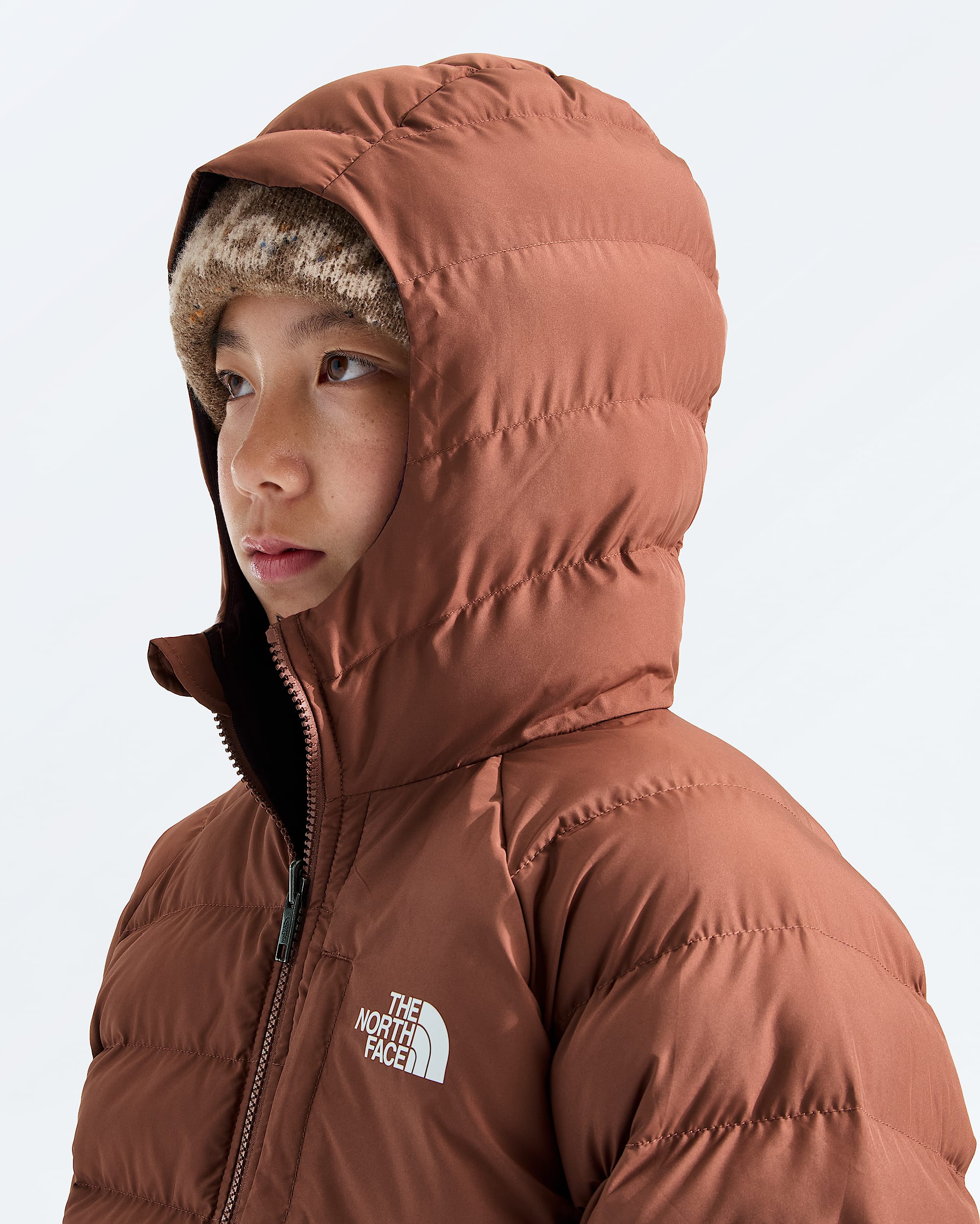 Boys Reversible Perrito Hooded Jacket TNF MODELHOOD2