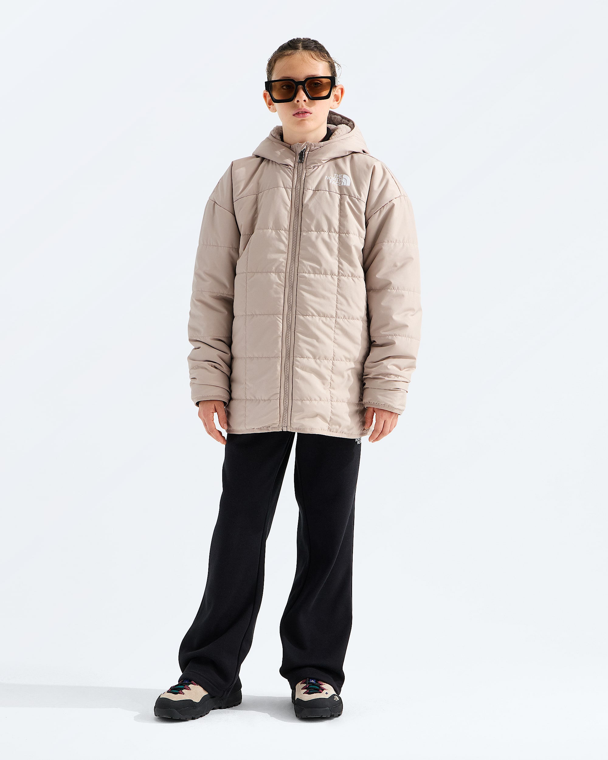 Girls Reversible Shasta Short Parka TNF HERO2