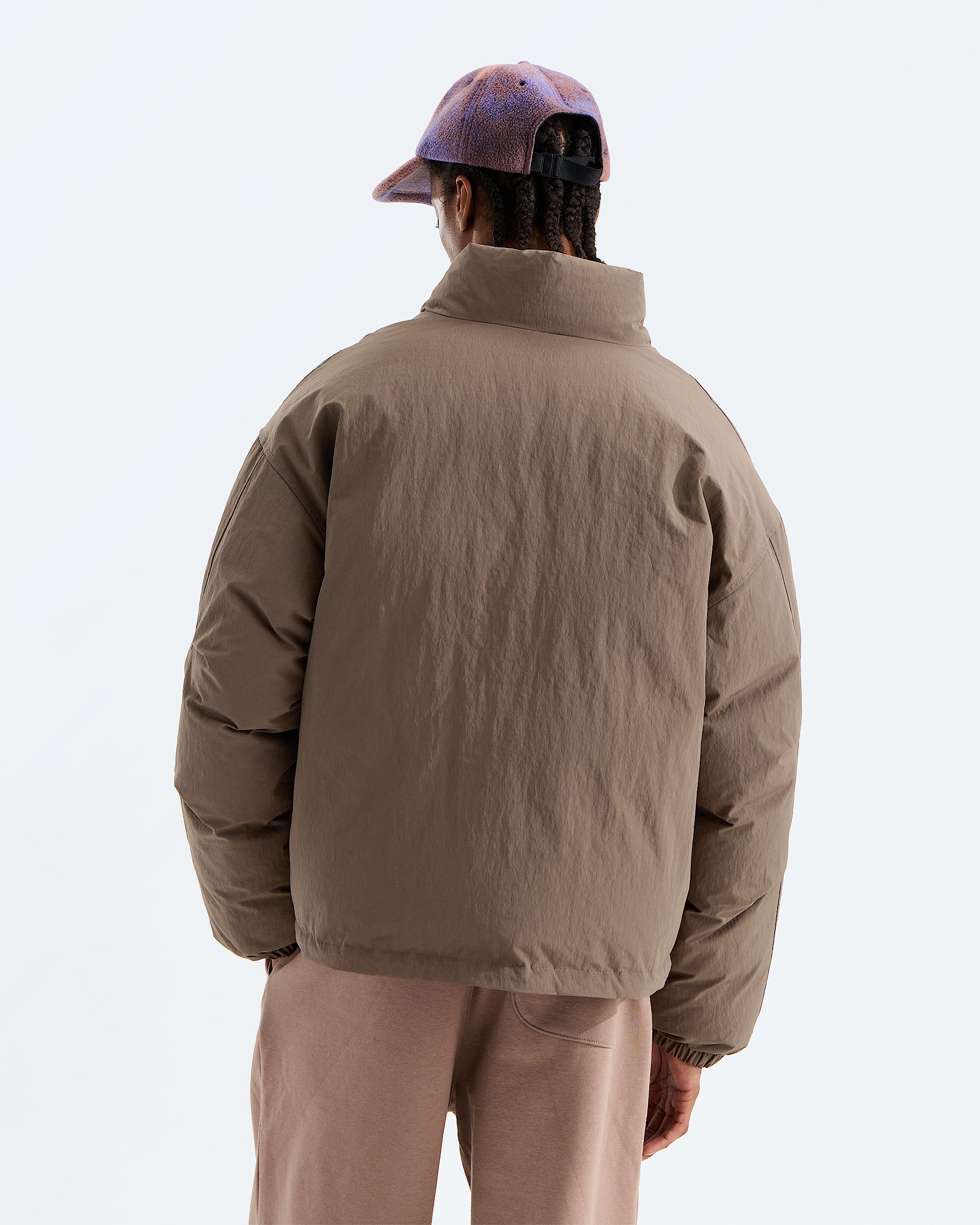 Mens TNF Red Box Down Jacket TNF BACK