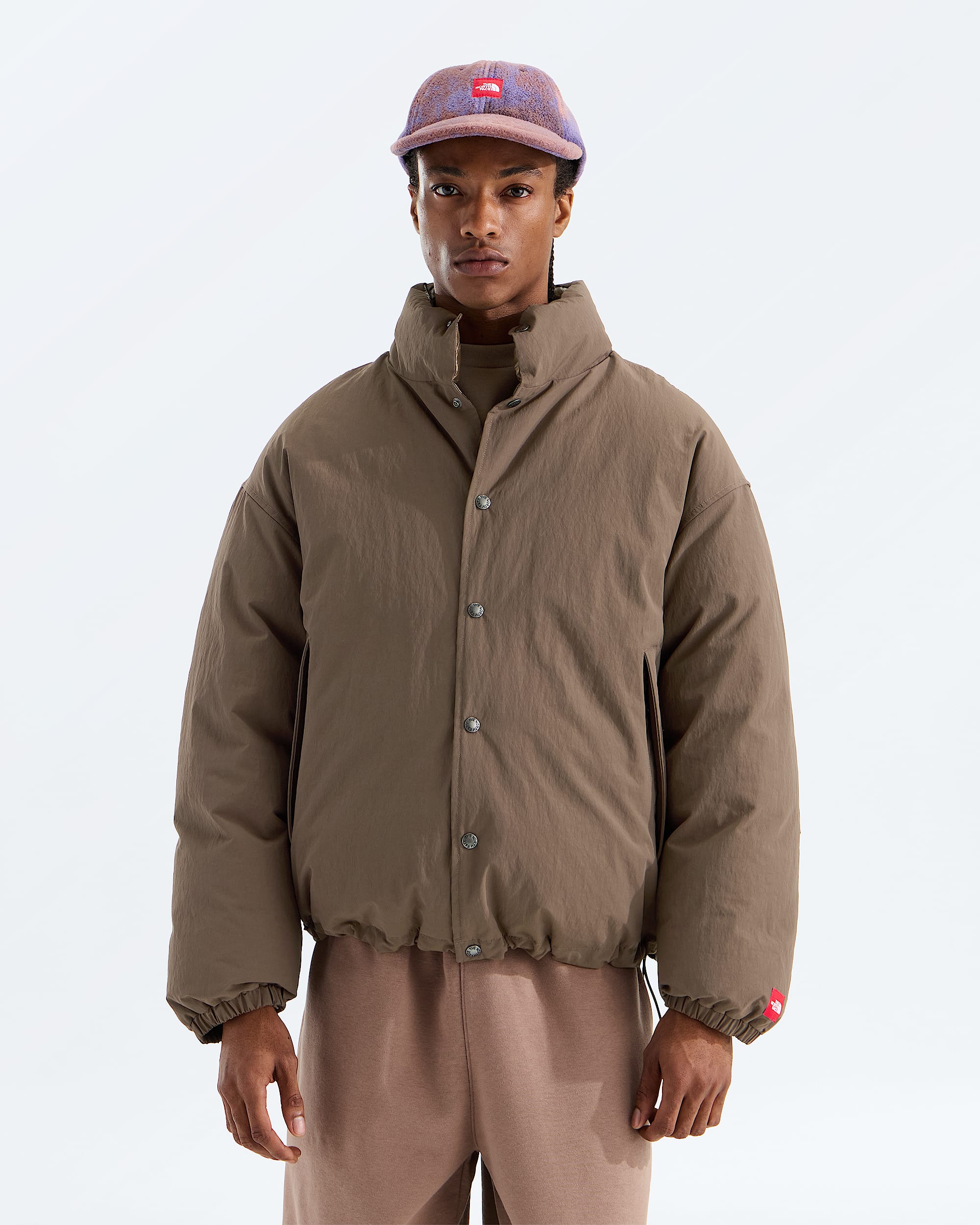 Mens TNF Red Box Down Jacket TNF HERO