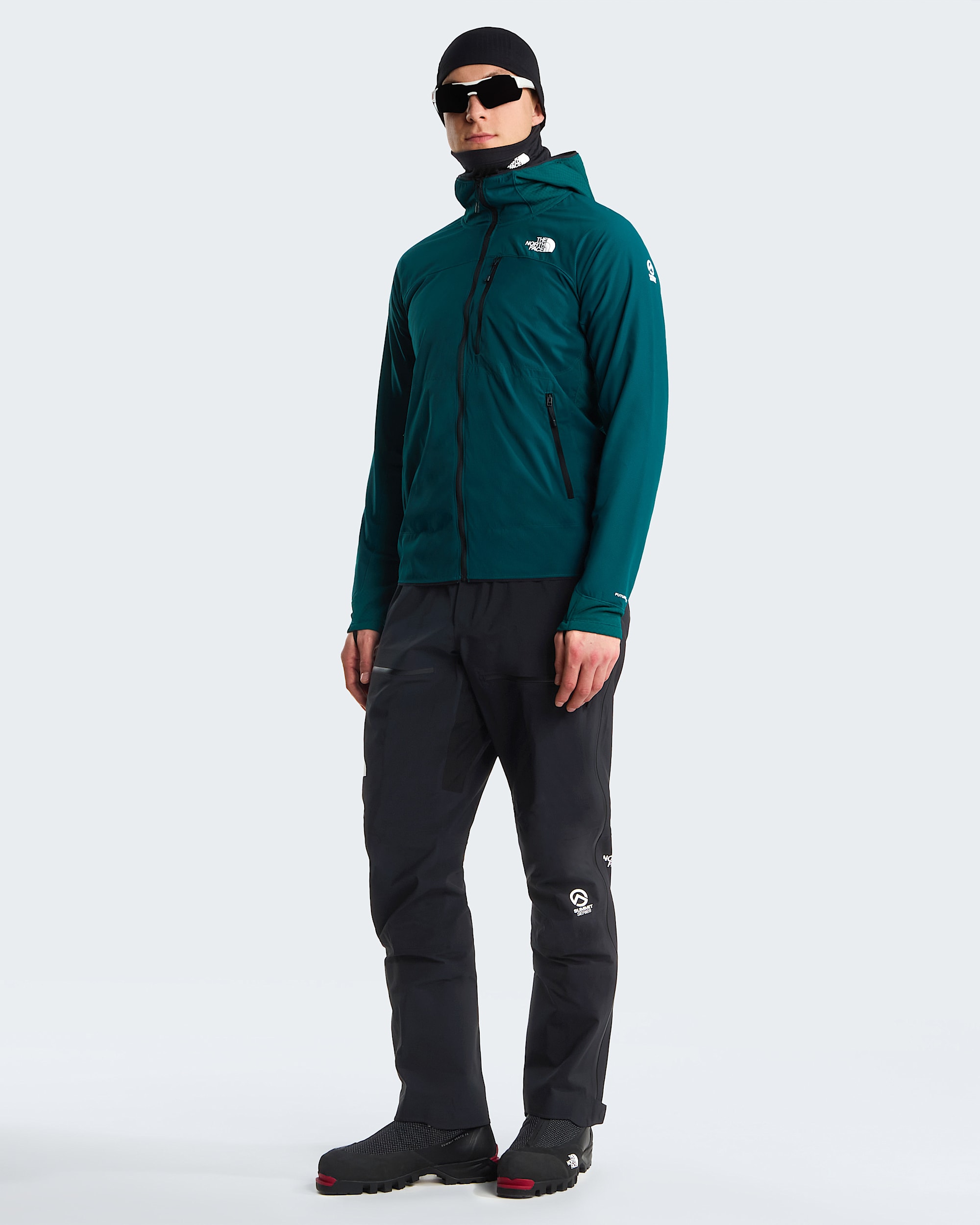 Mens Summit Series FUTUREFLEECE Overlay Hoodie TNF HERO2