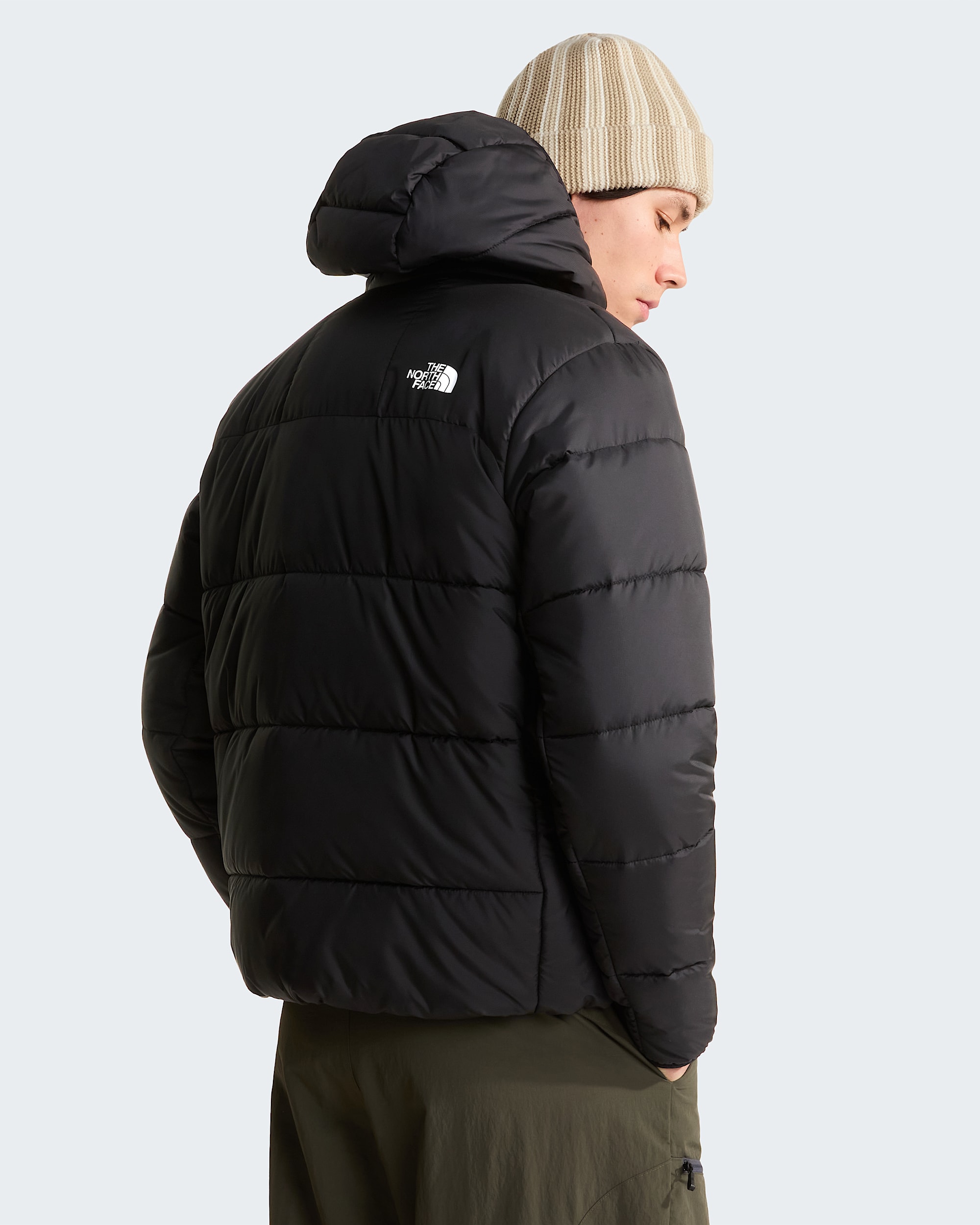 Mens NSE Hooded Mask Jacket TNF BACK