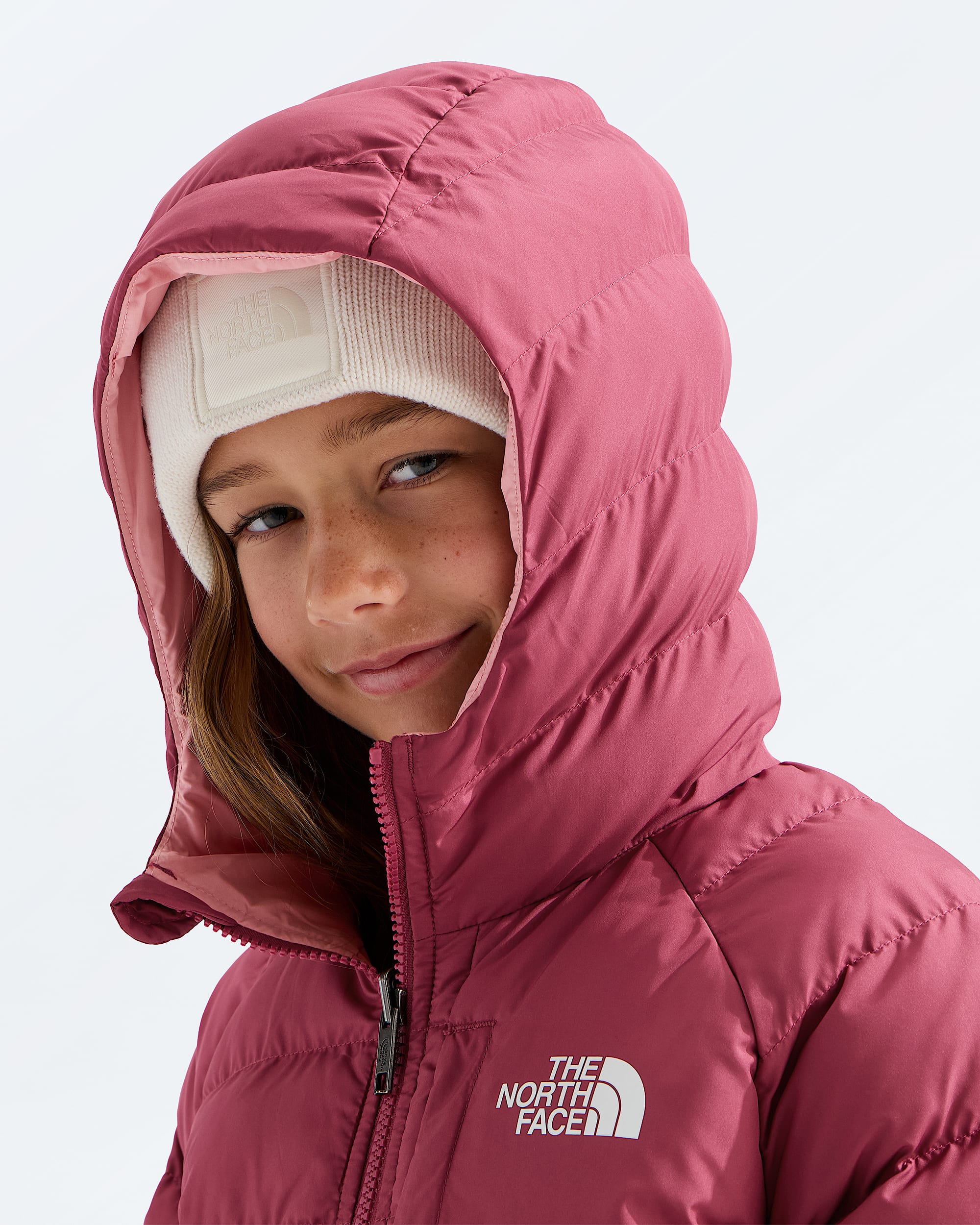 Girls Reversible Perrito Hooded Jacket TNF MODELHOOD2
