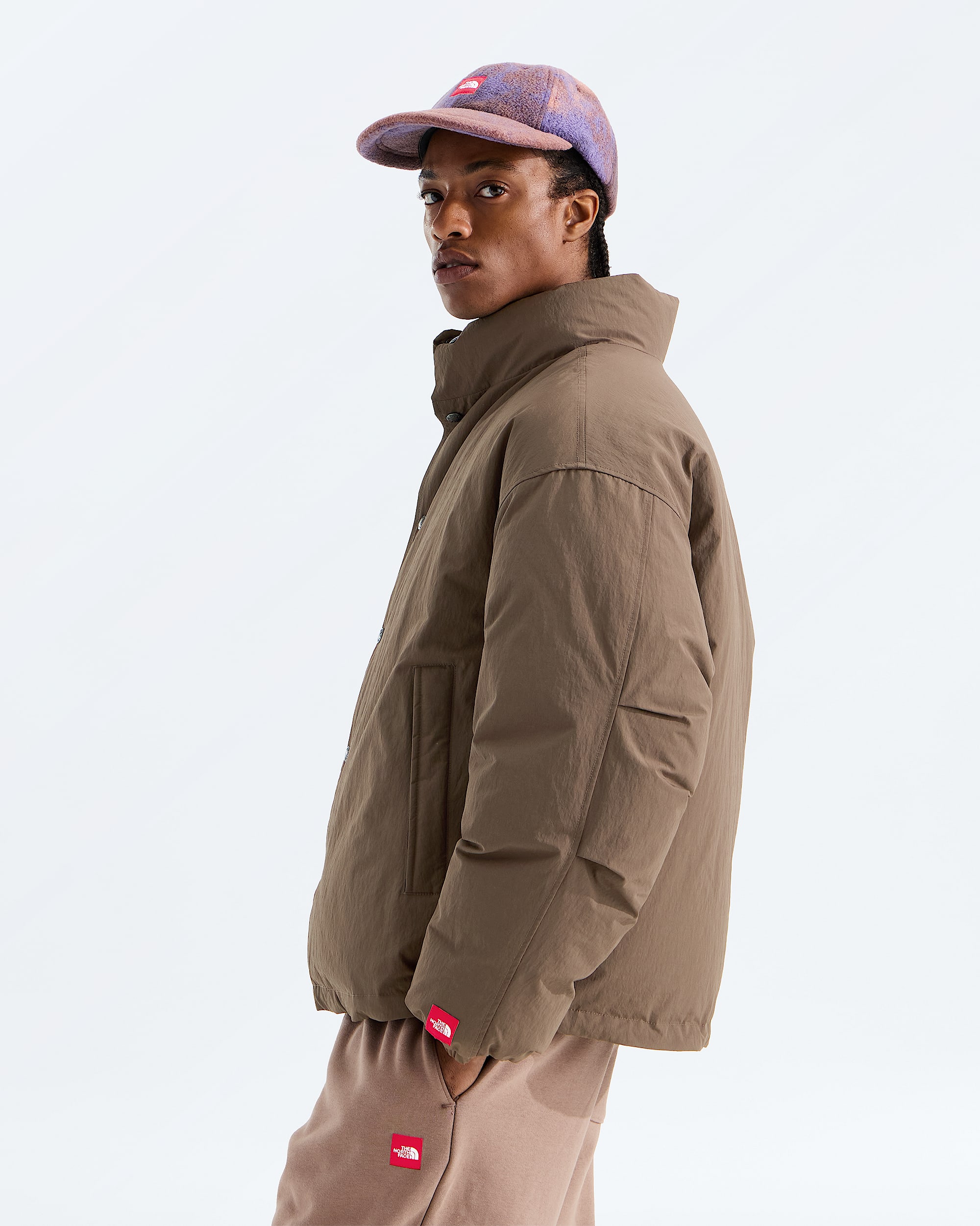 Mens TNF Red Box Down Jacket TNF MODEL34