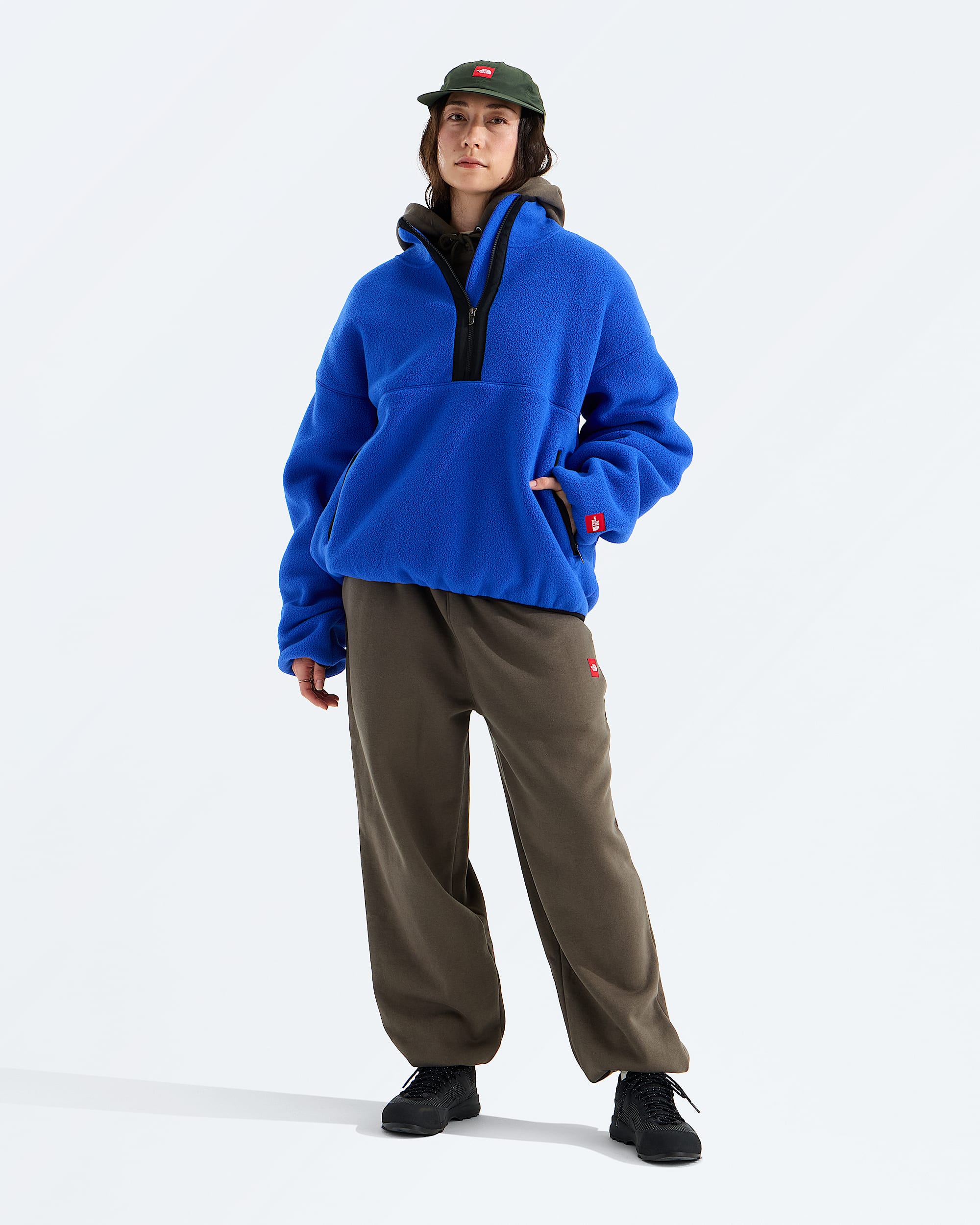 Molleton  demiglissire TNF Red Box pour hommes TNF ALT1