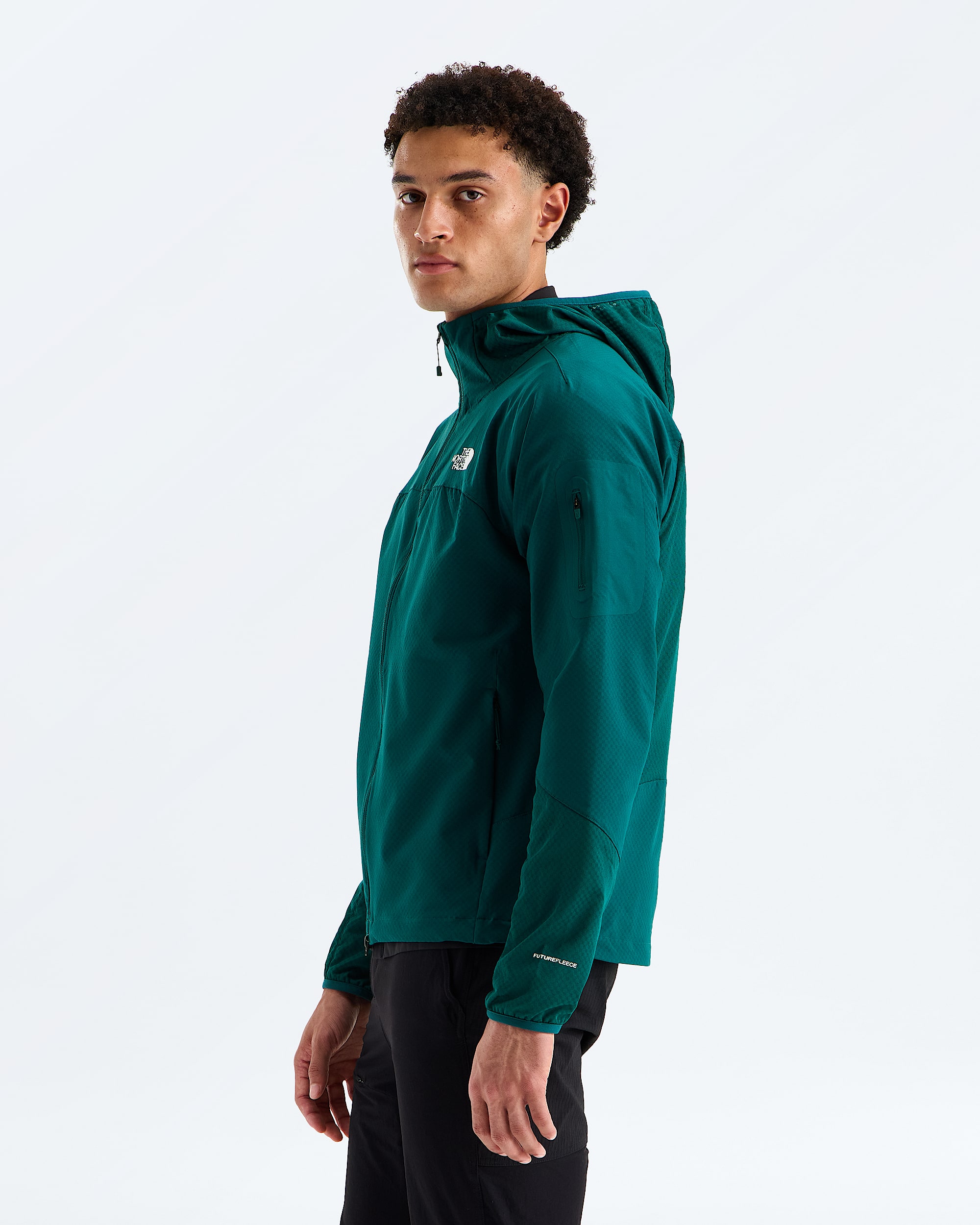 Mens Tek Approach FUTUREFLEECE Hooded Jacket TNF MODEL34