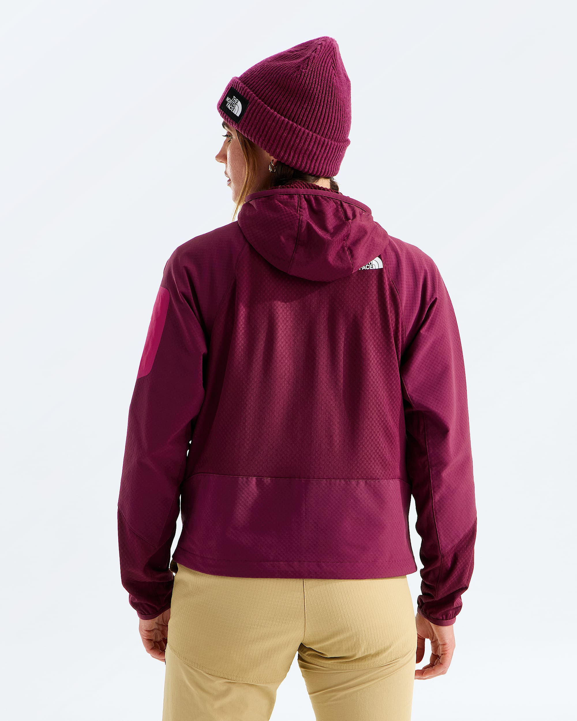 Womens Tek Approach FUTUREFLEECE Hooded Jacket TNF BACK