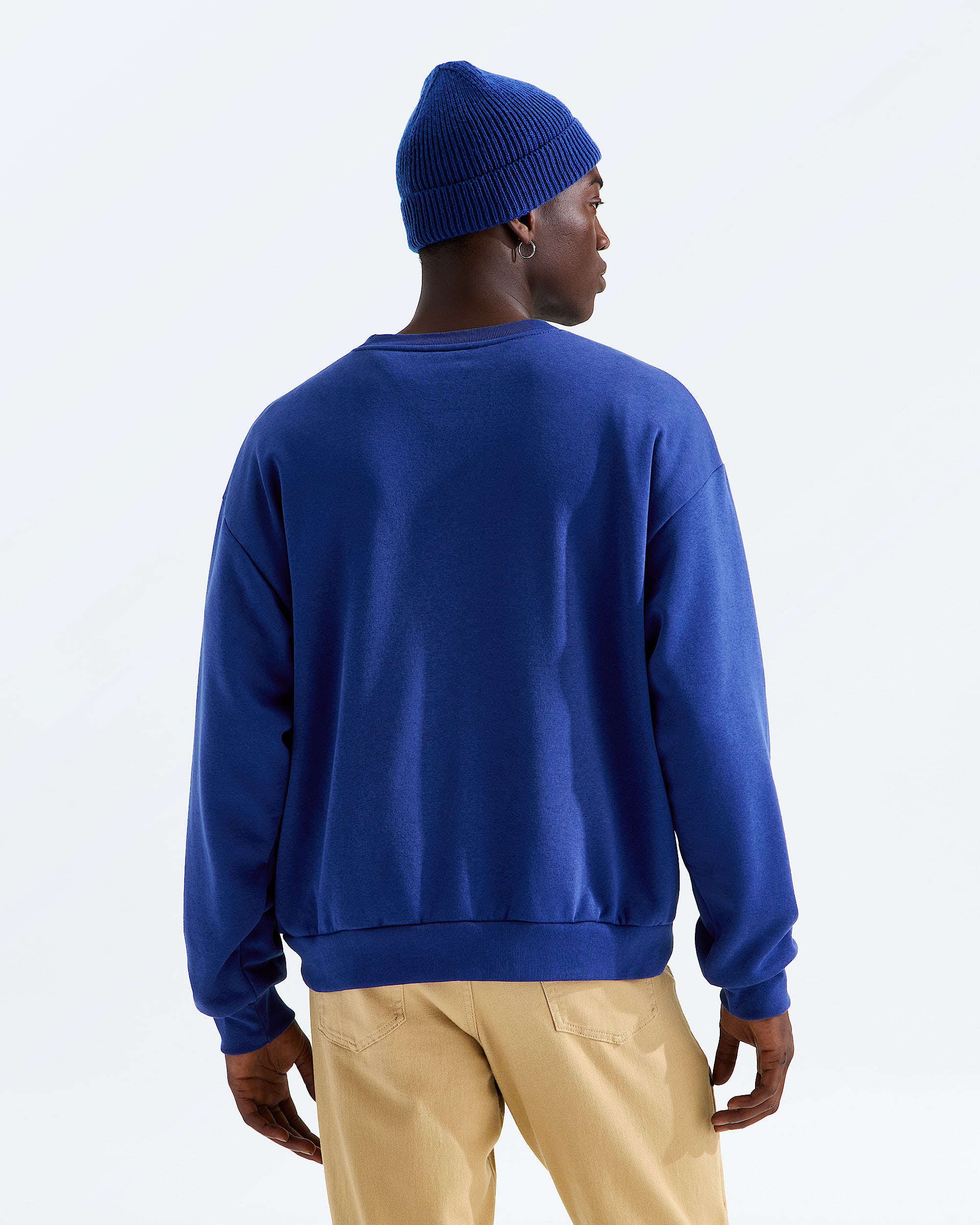 Mens Evolution Simple Dome Oversize Crew TNF BACK