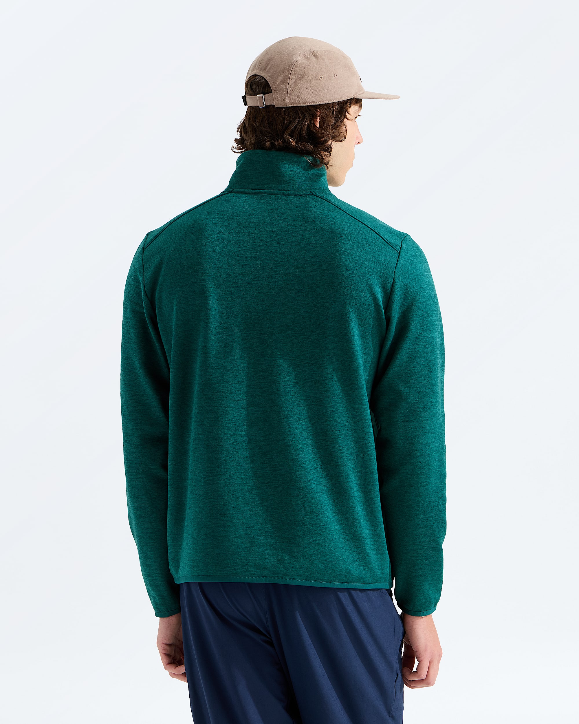 Haut en molleton TNF Performance  demiglissire pour hommes TNF BACK
