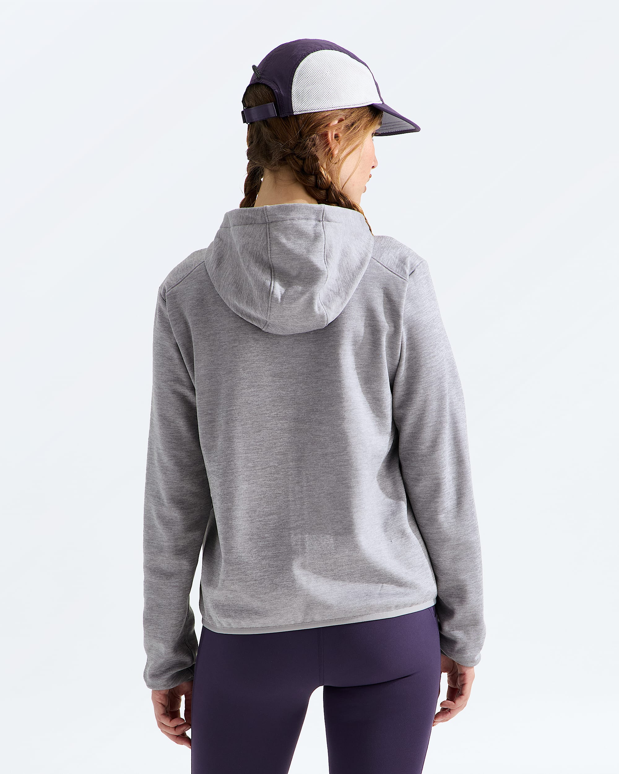Womens TNF Performance Fleece FullZip Hoodie TNF BACK