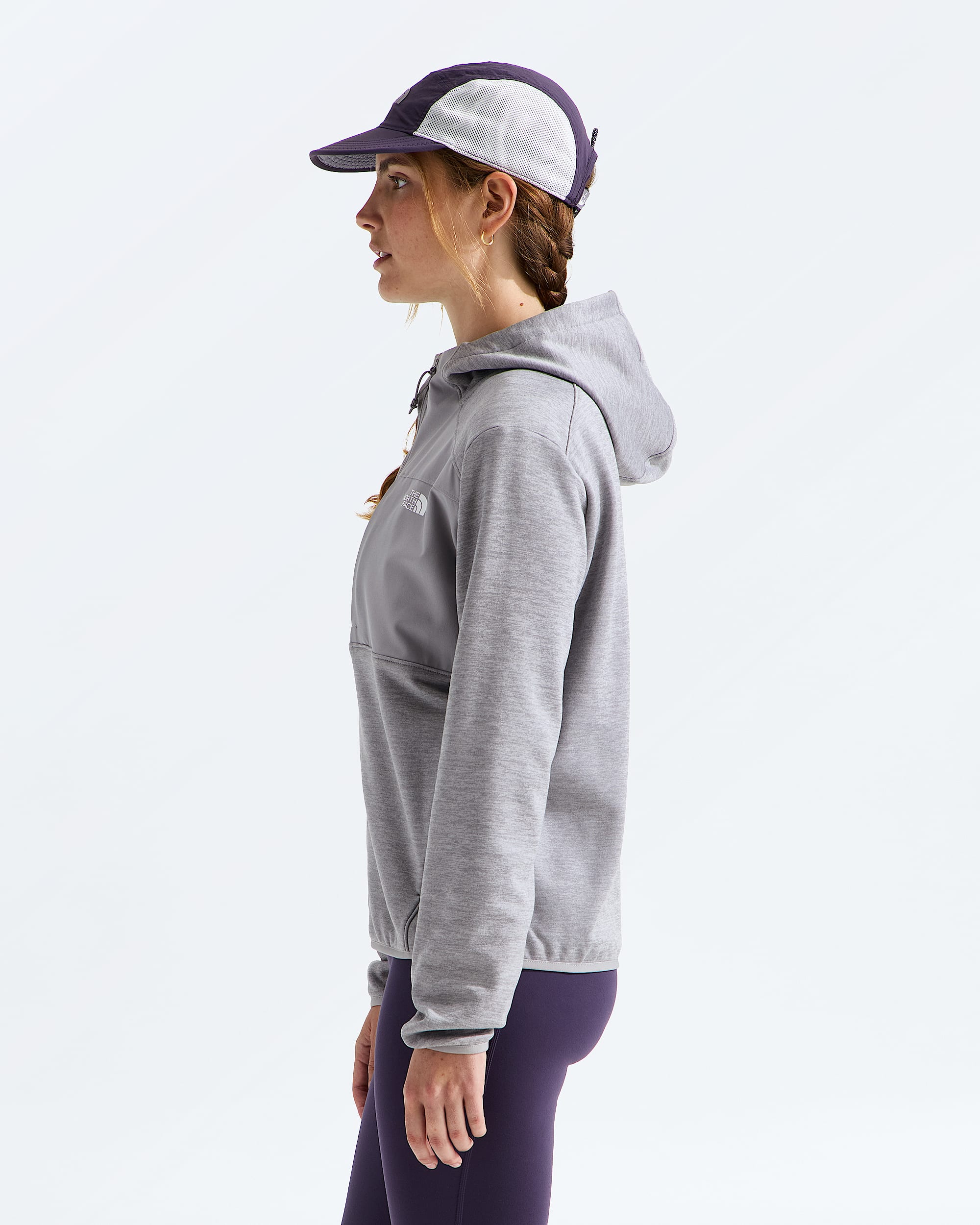 Womens TNF Performance Fleece FullZip Hoodie TNF MODEL34