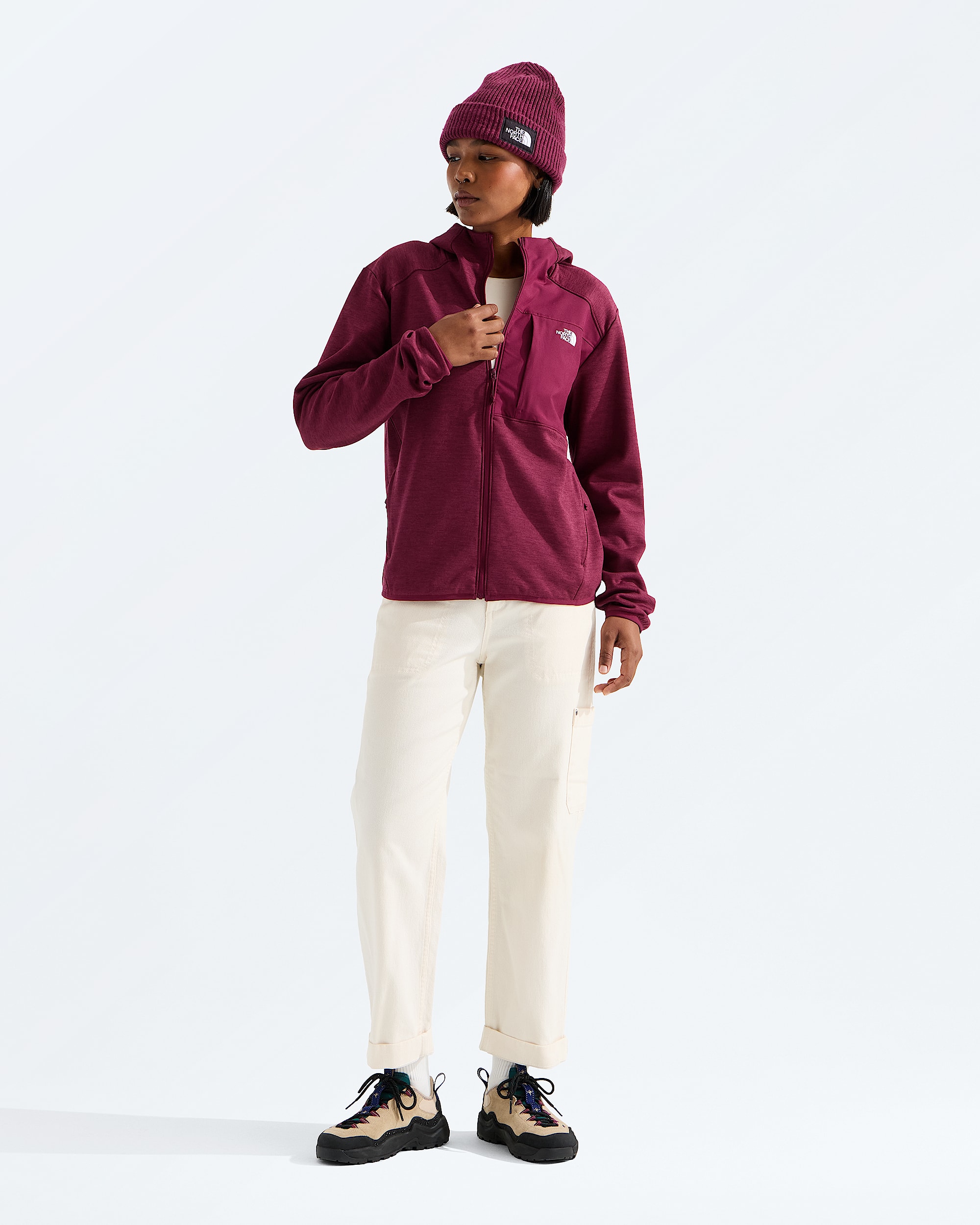 Womens TNF Performance Fleece FullZip Hoodie TNF HERO2