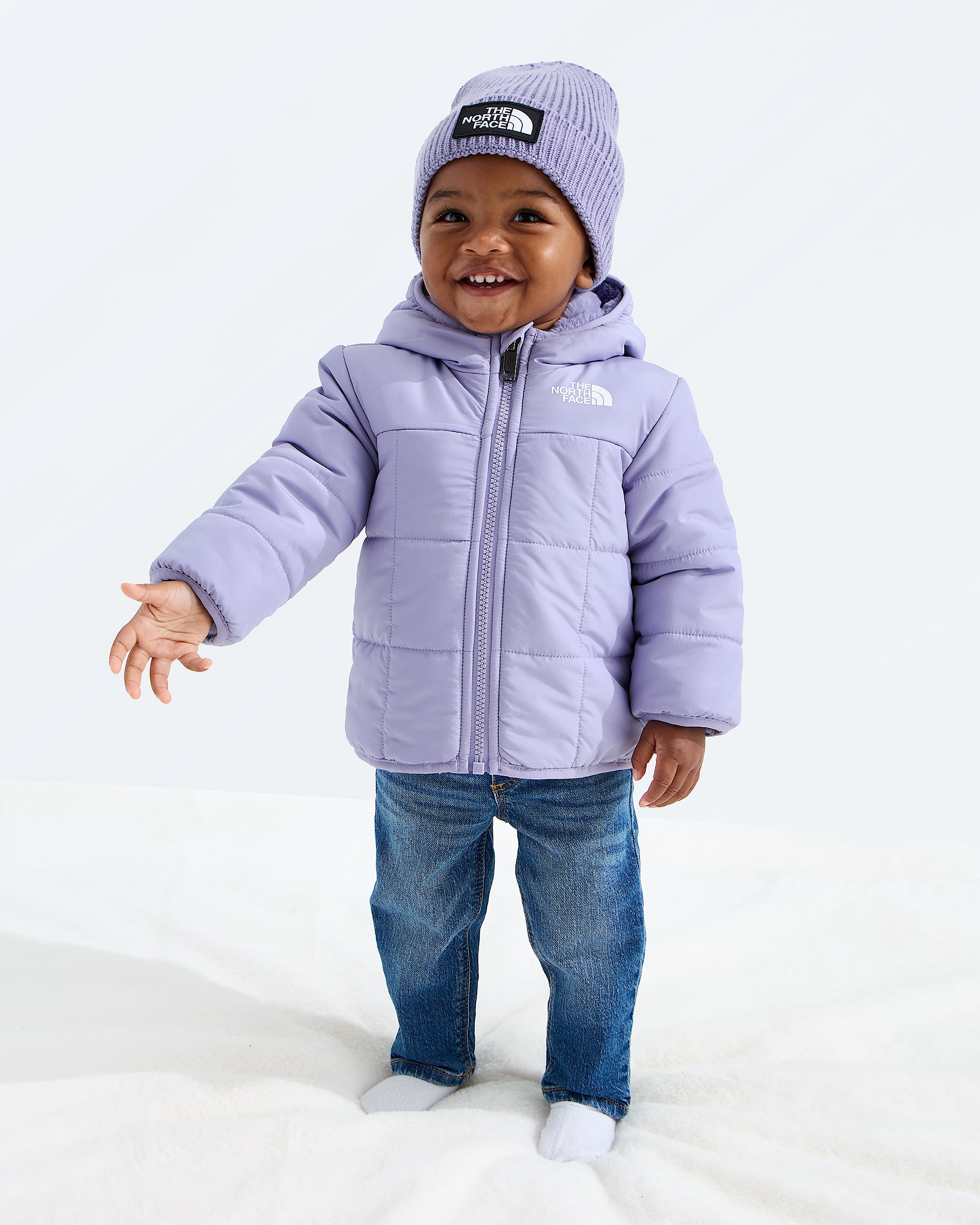Baby Girls' Reversible Shasta Full-Zip Hooded Jacket | The North Face