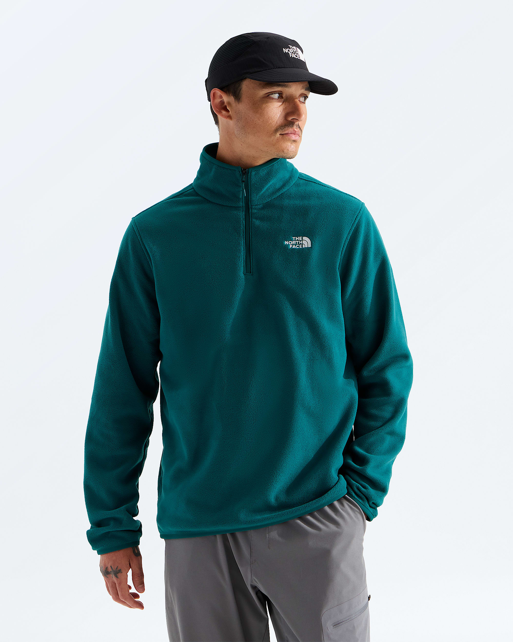 Mens Glacier Fleece Zip Jacket TNF Main