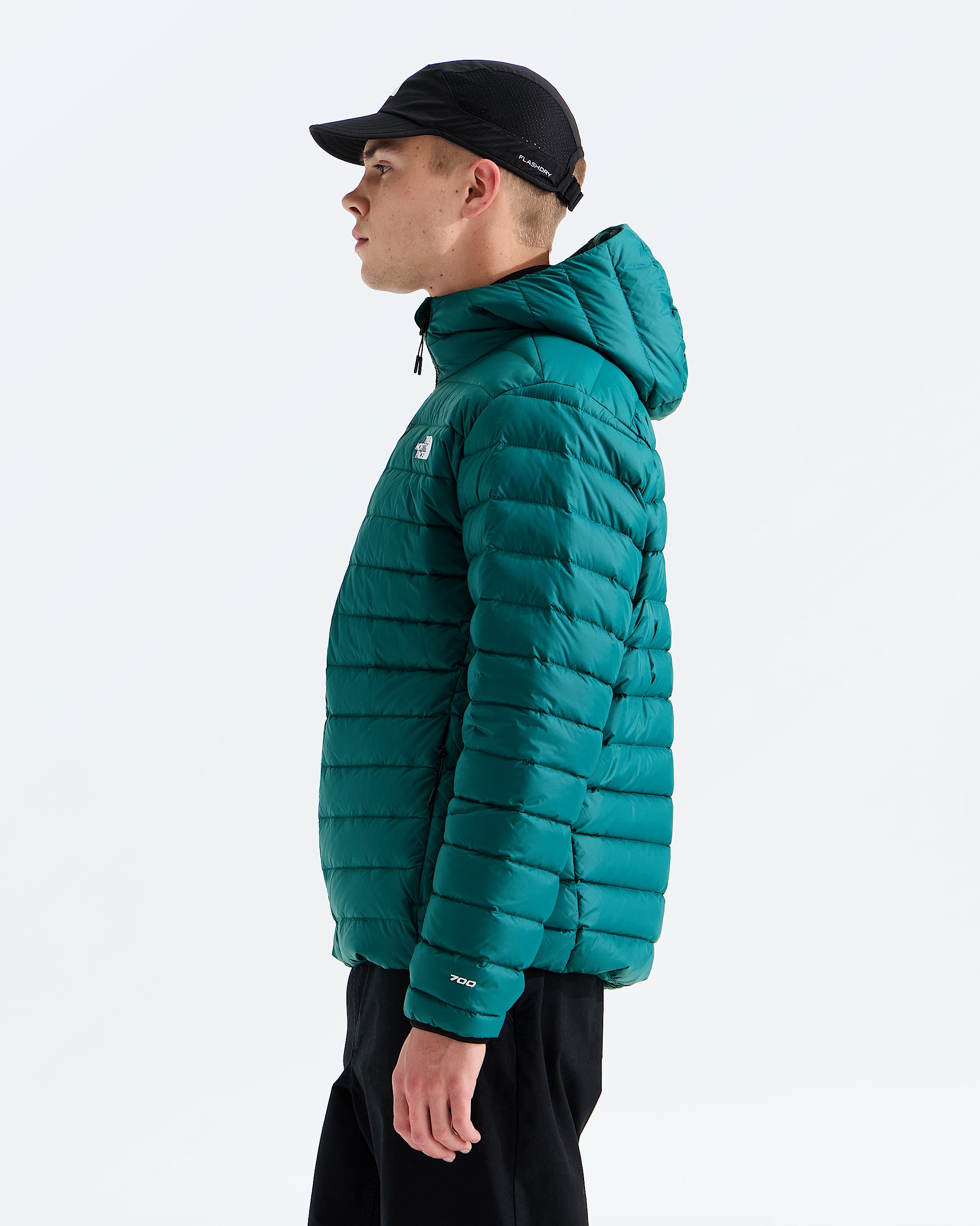 Mens Classic Down Hooded Jacket TNF MODEL34