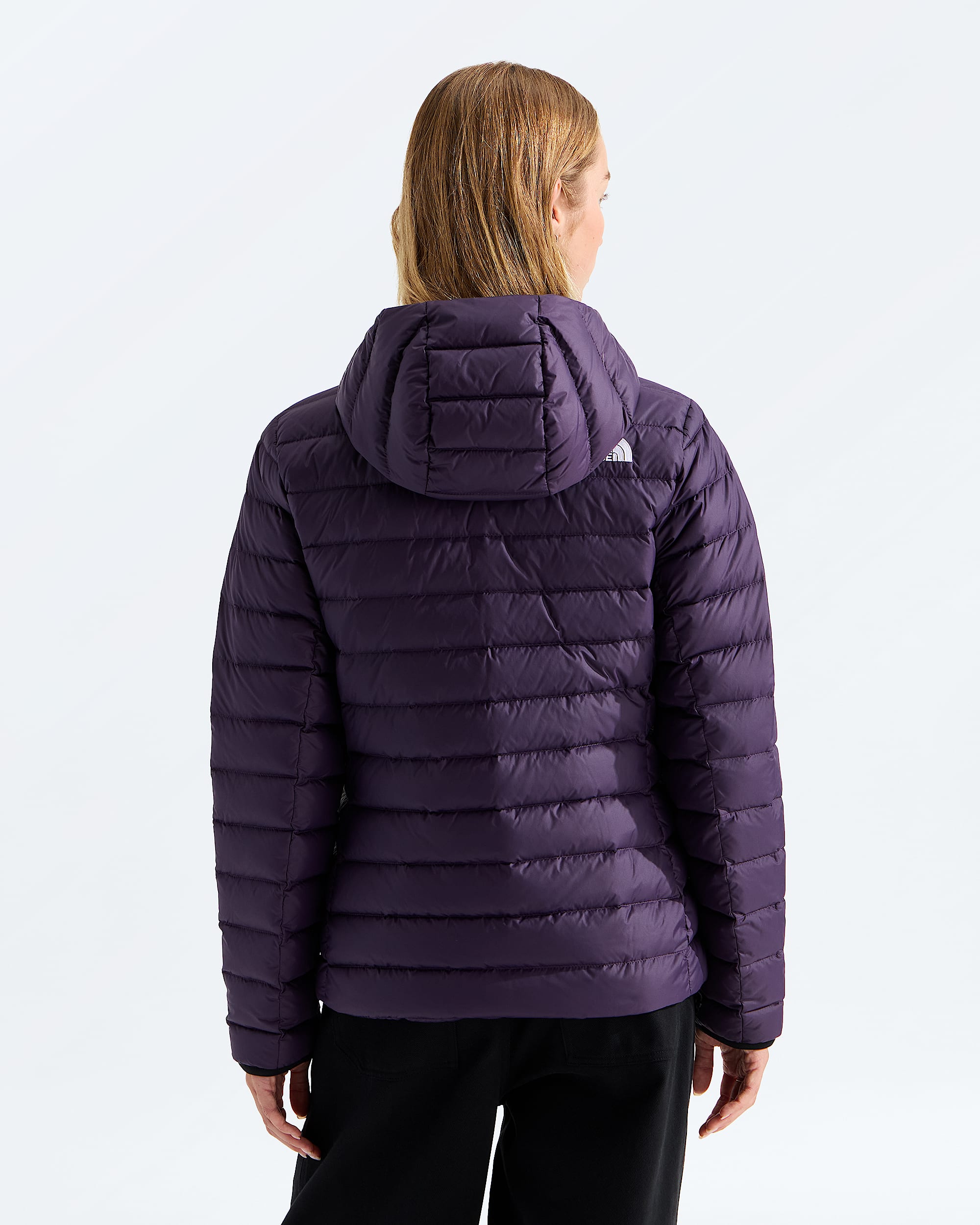 Womens Classic Down Hooded Jacket TNF BACK