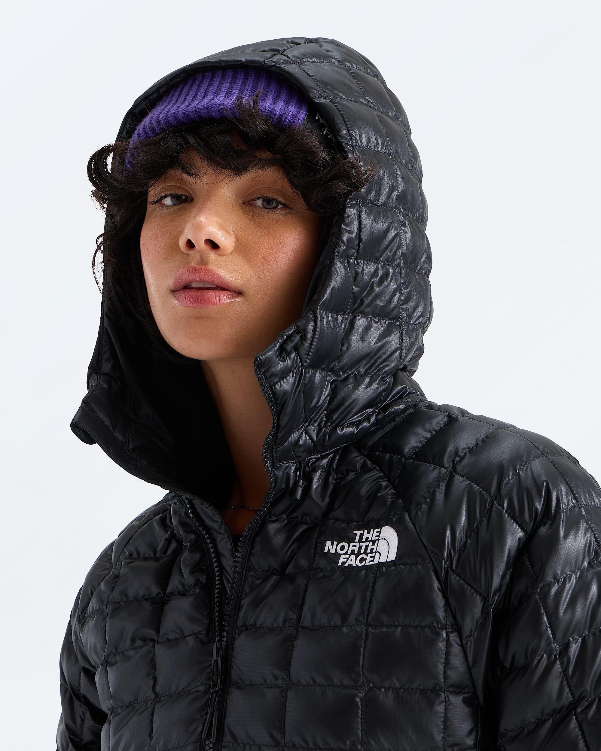 Womens THERMOBALL Hooded Parka TNF MODELHOOD2