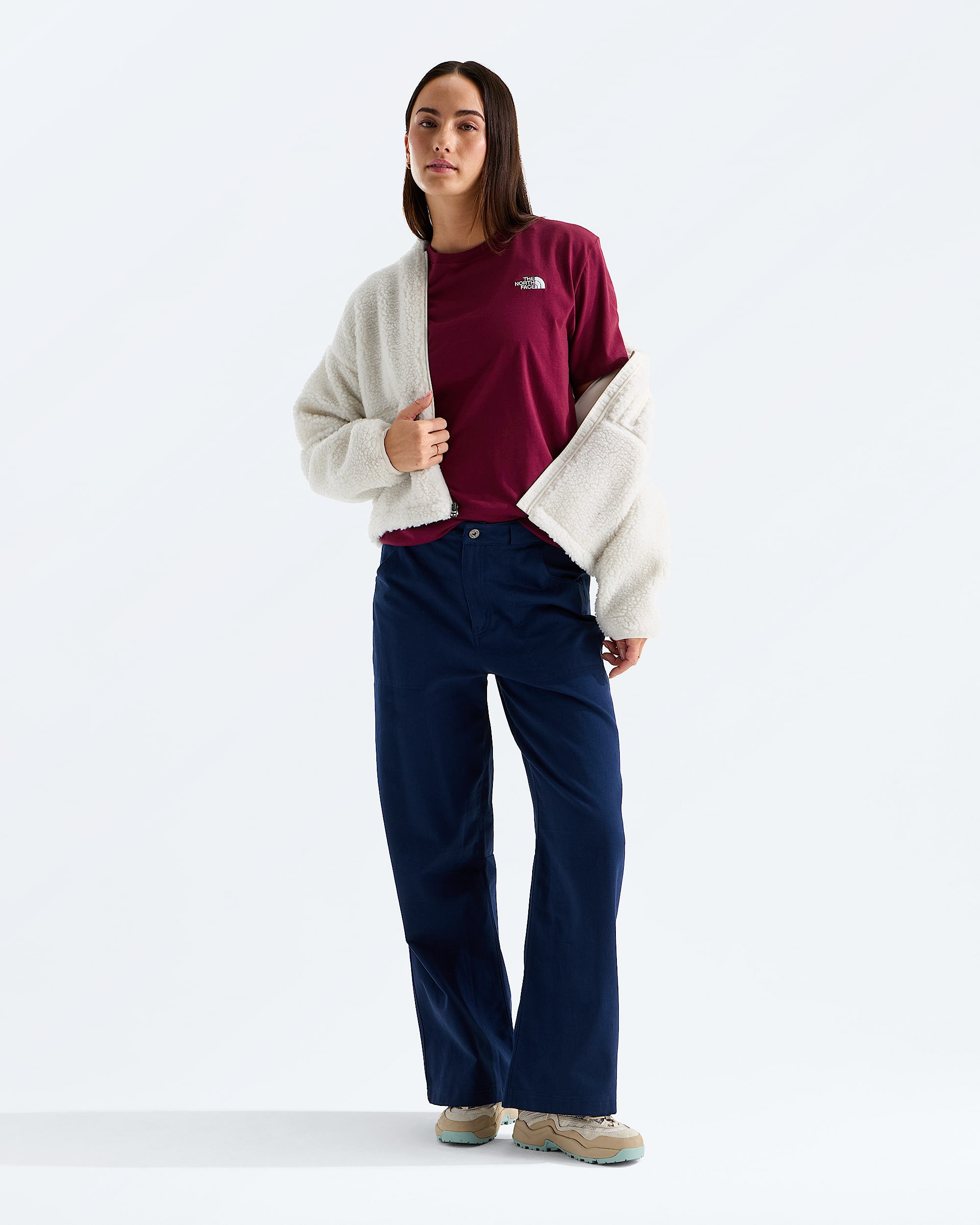 Womens Evolution Simple Dome Relaxed ShortSleeve Tee TNF HERO2