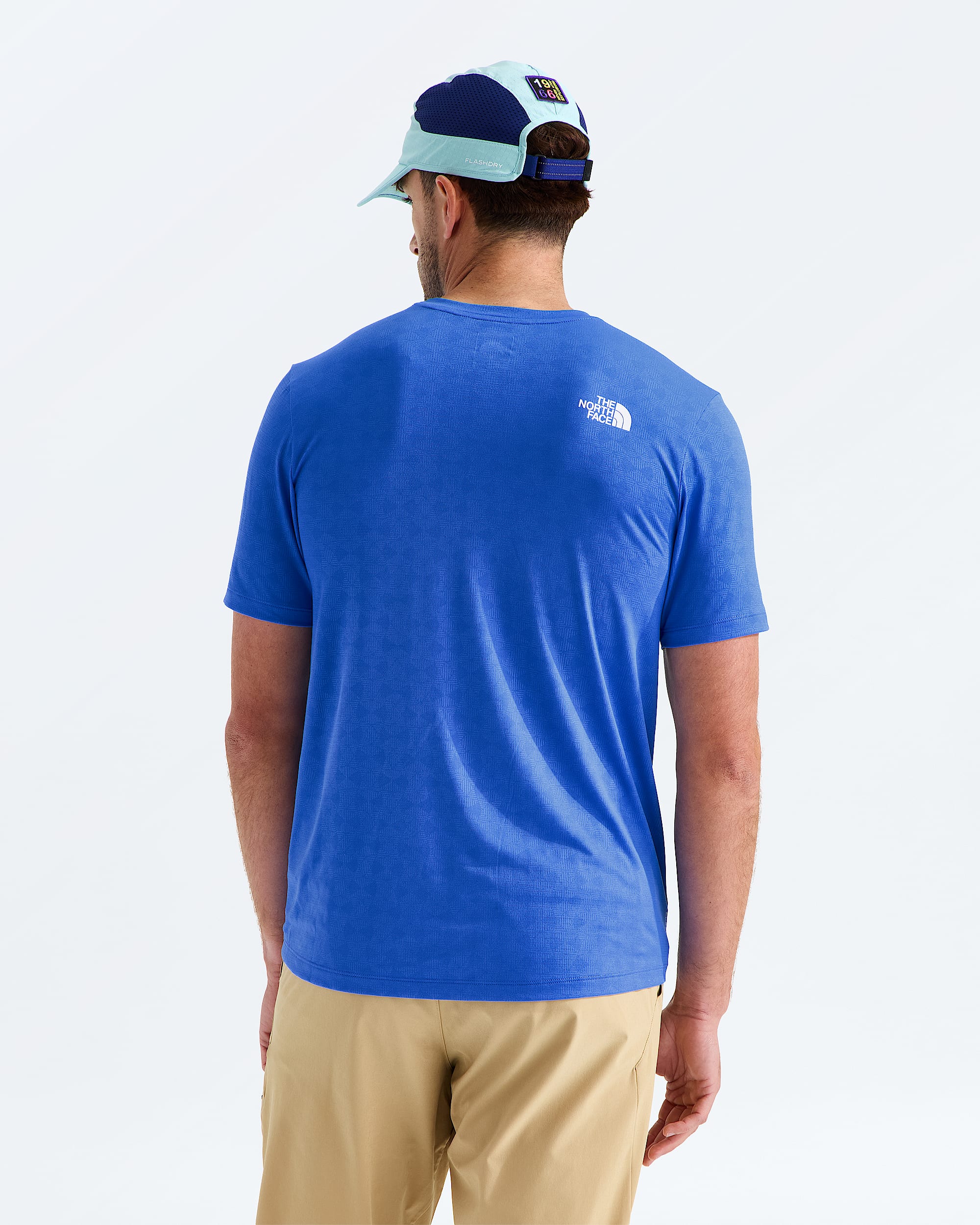 Mens 247 Pentadome Embossed Regular ShortSleeve Tee TNF BACK