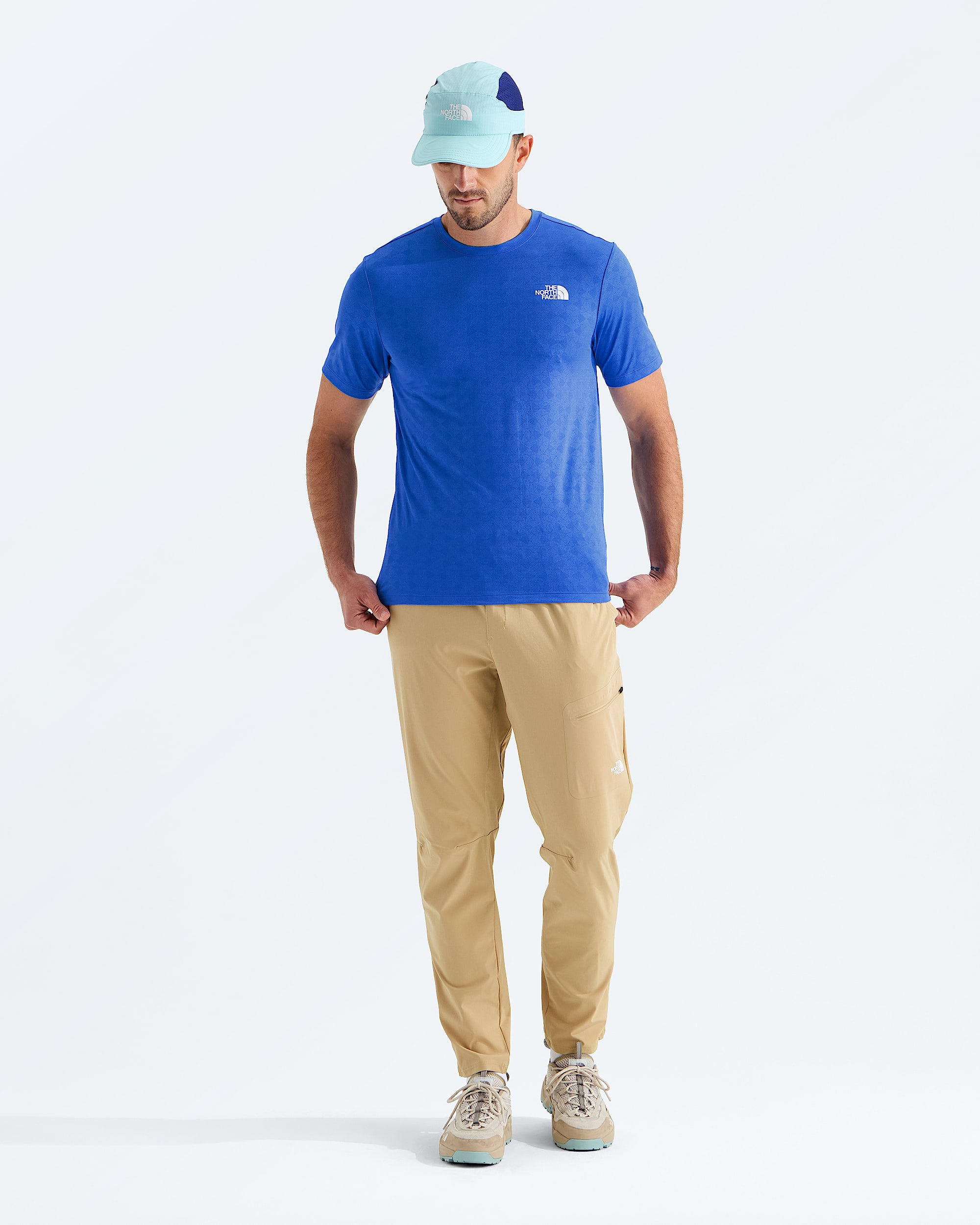 Mens 247 Pentadome Embossed Regular ShortSleeve Tee TNF HERO2