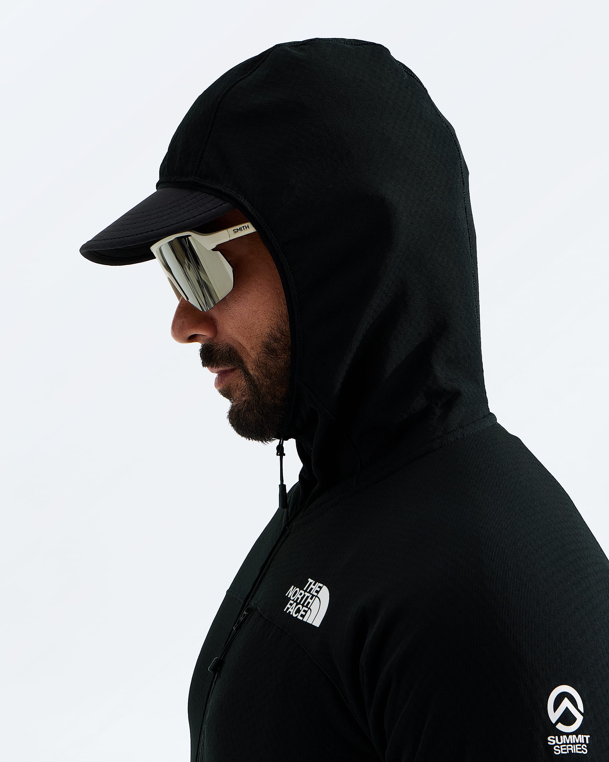 Mens Summit FUTUREFLEECE Full Zip Hoodie TNF MODELHOOD2
