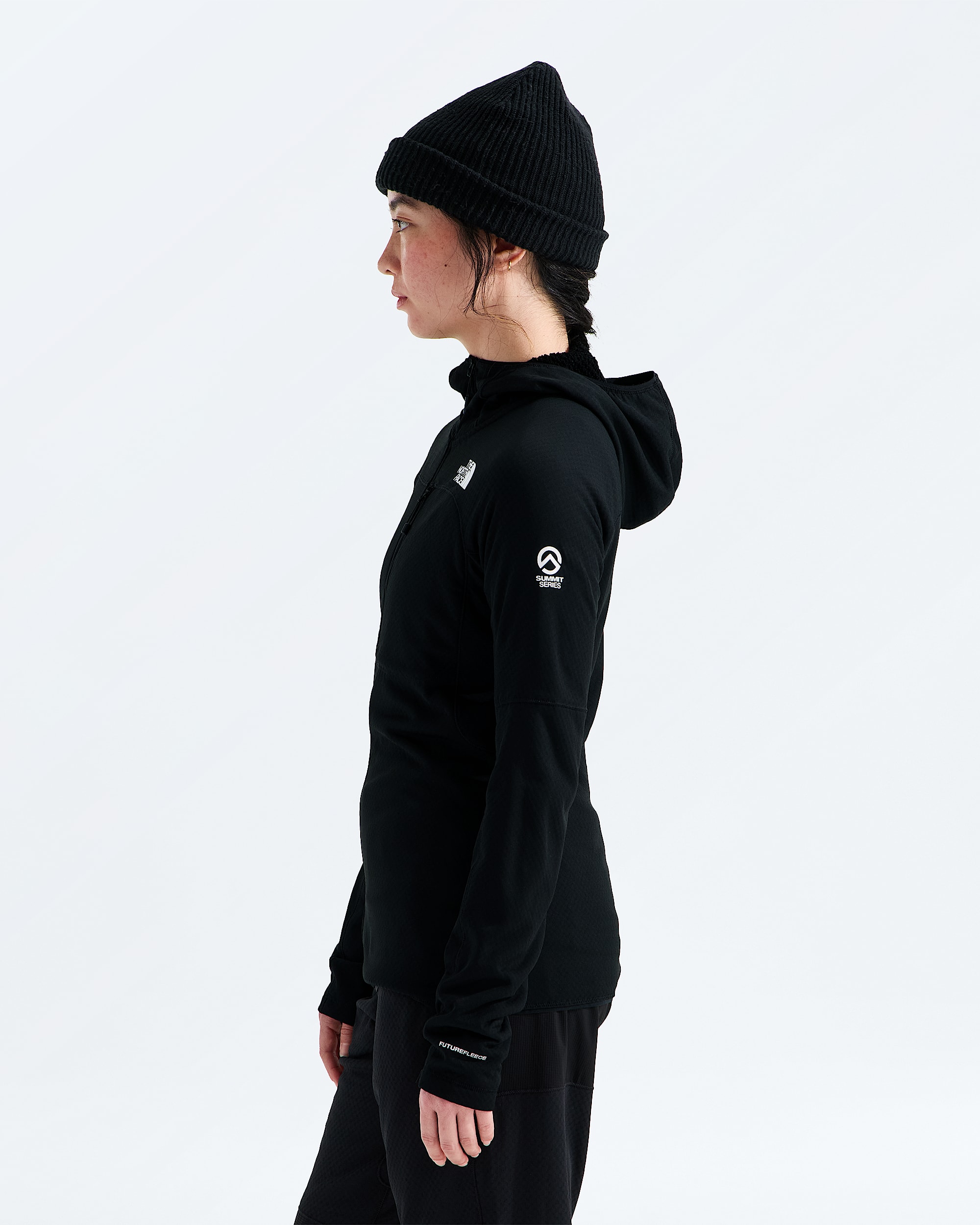 Womens Summit FUTUREFLEECE Full Zip Hoodie TNF MODEL34
