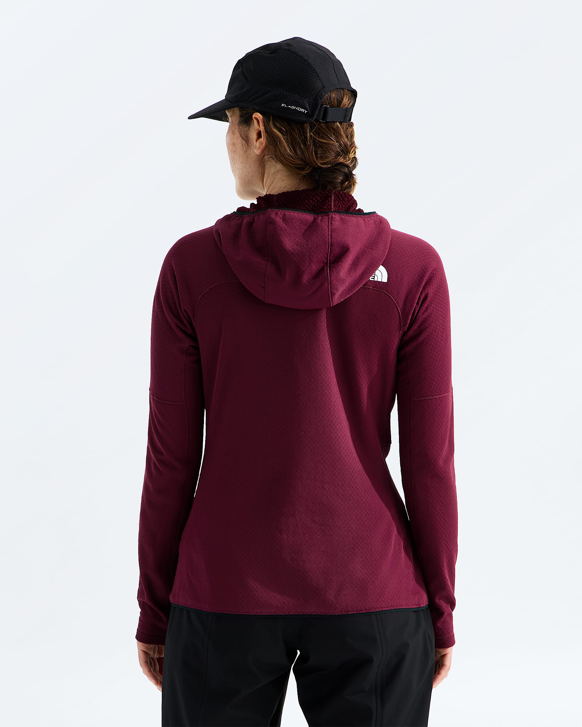 Womens Summit Series FUTUREFLEECE FullZip Hoodie TNF BACK