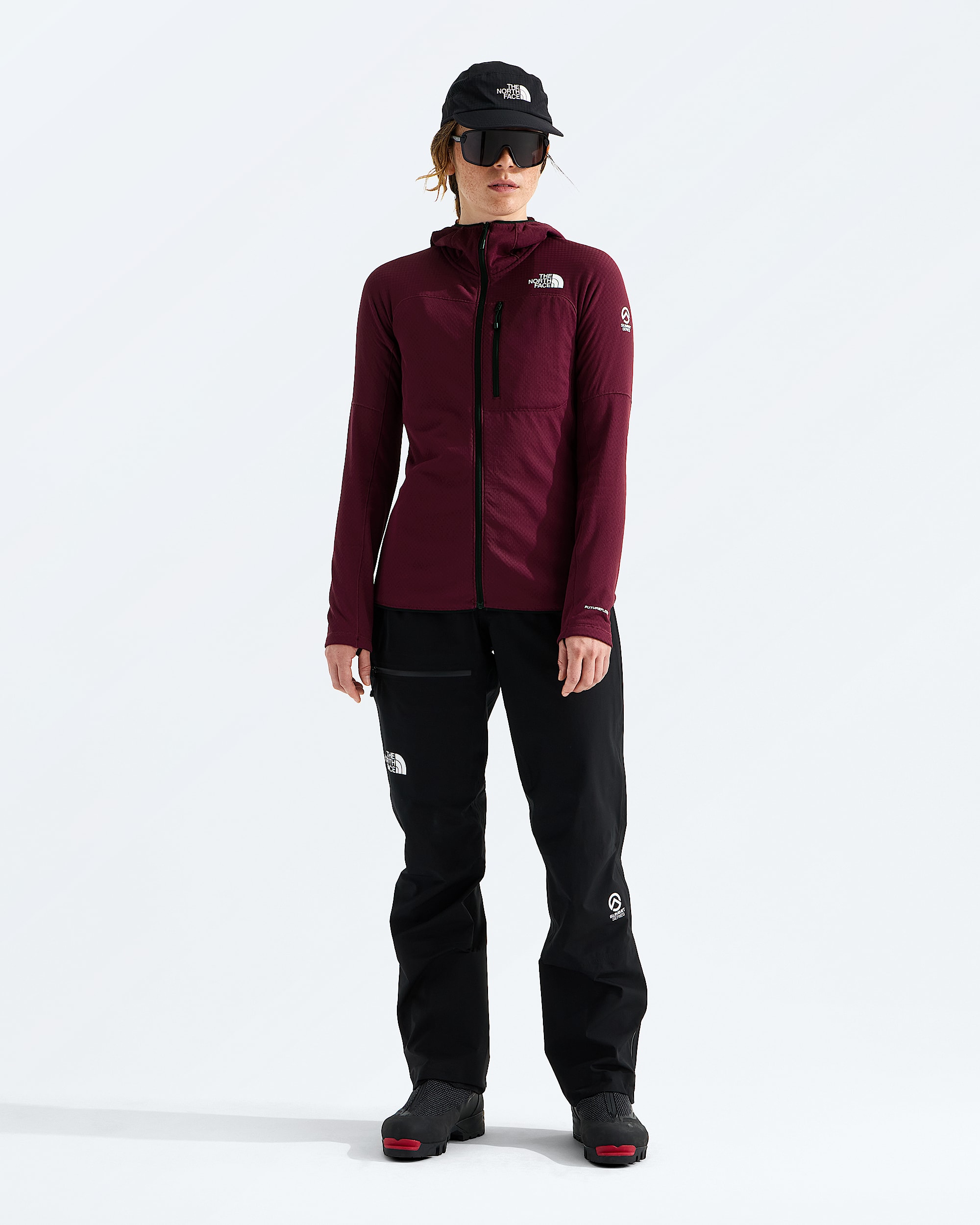 Womens Summit Series FUTUREFLEECE FullZip Hoodie TNF HERO2