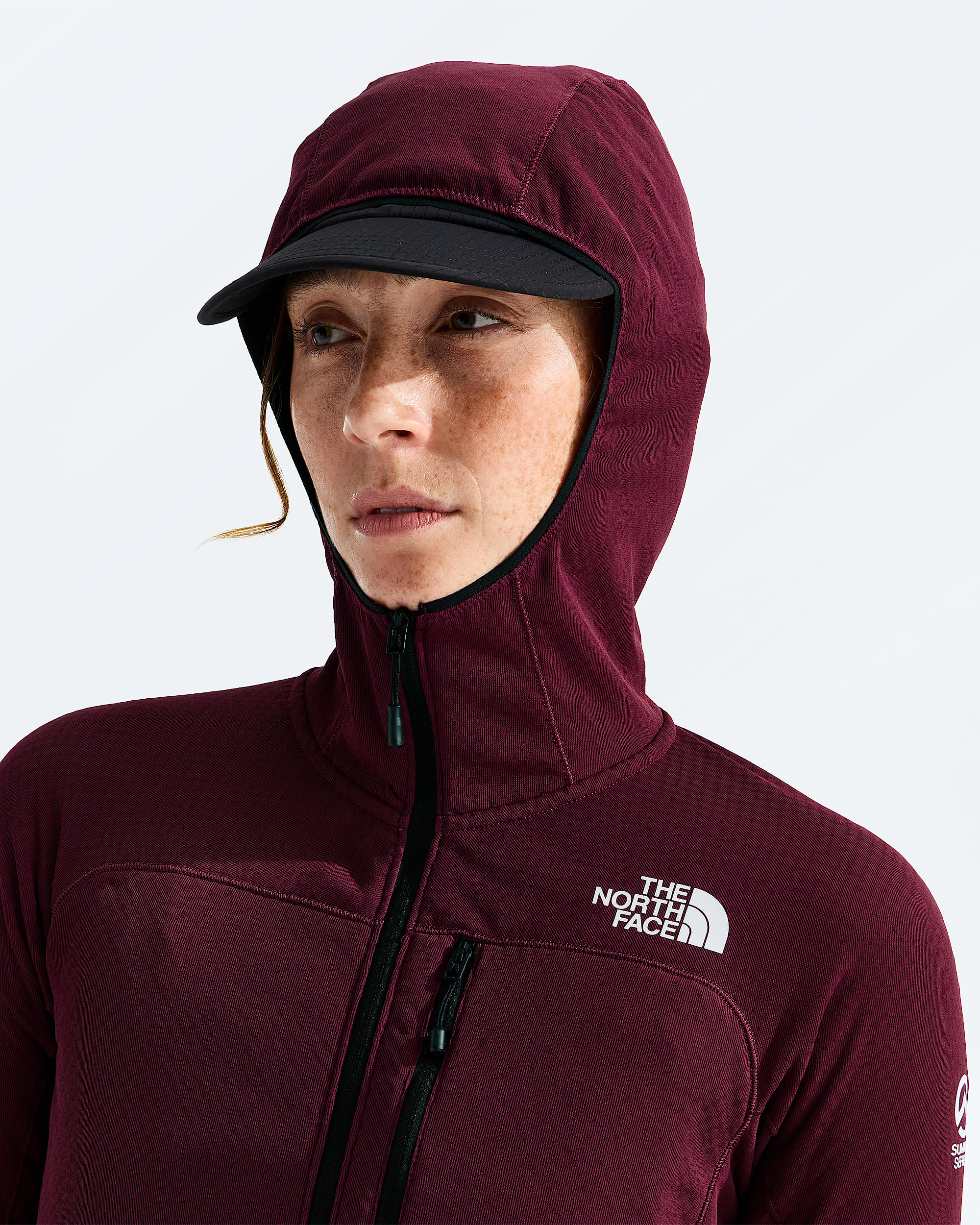Womens Summit Series FUTUREFLEECE FullZip Hoodie TNF MODELHOOD2